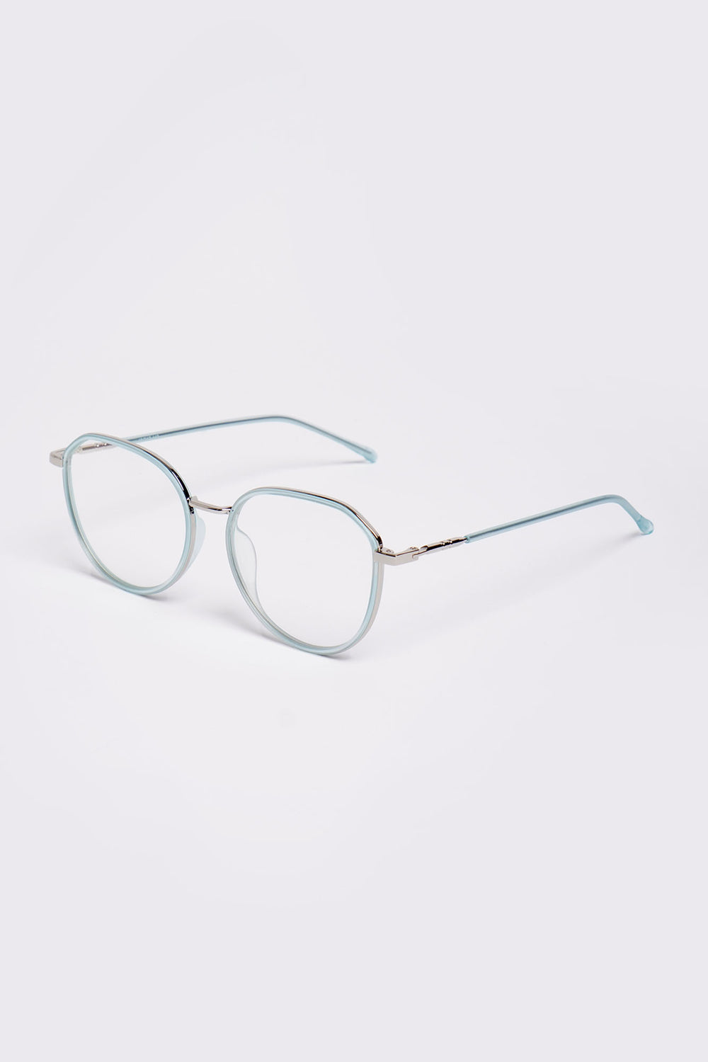 Acetate Round Rimless Frame Unisex Eyeglasses