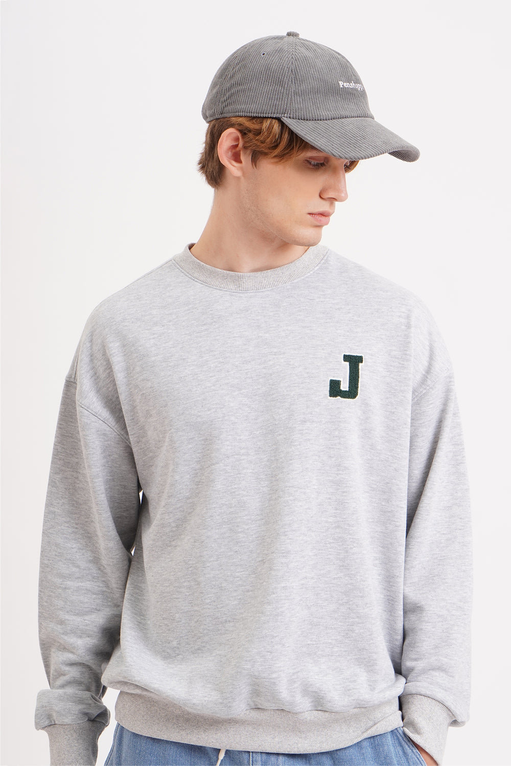 Pullover Sweater with J Patch