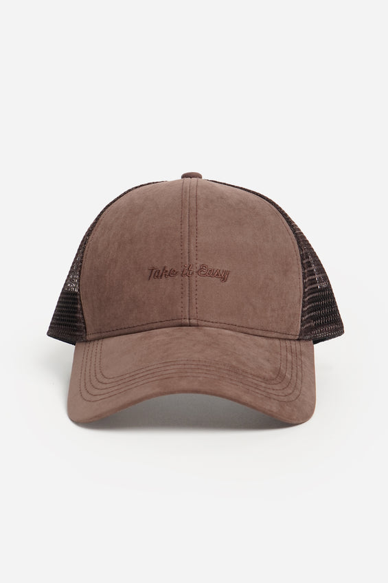 Trucker Cap with Flat Embroidery