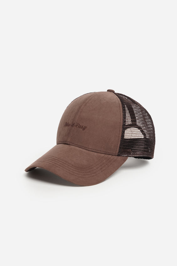 Trucker Cap with Flat Embroidery