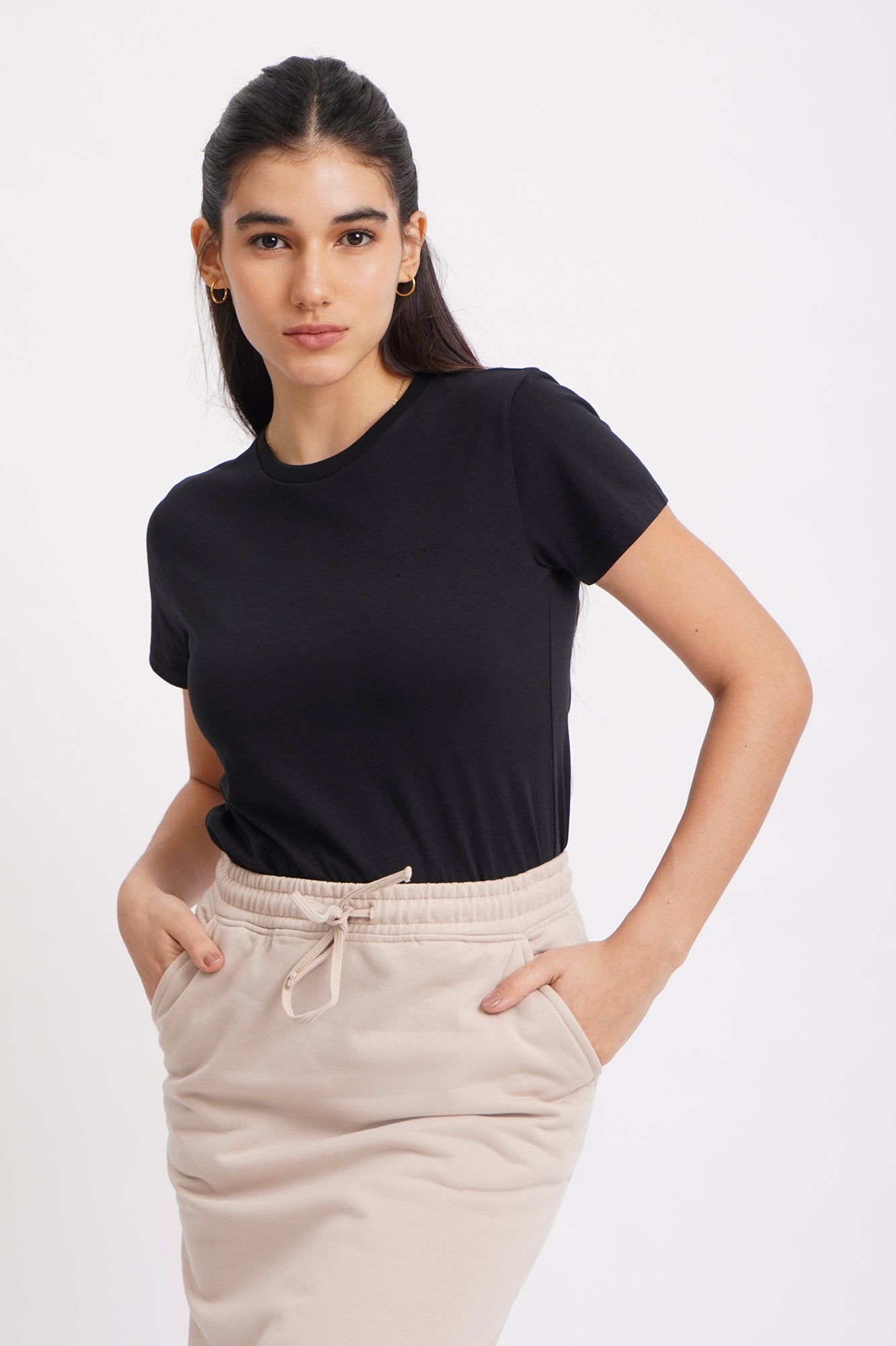 Slim Fit Basic TShirt with Branding