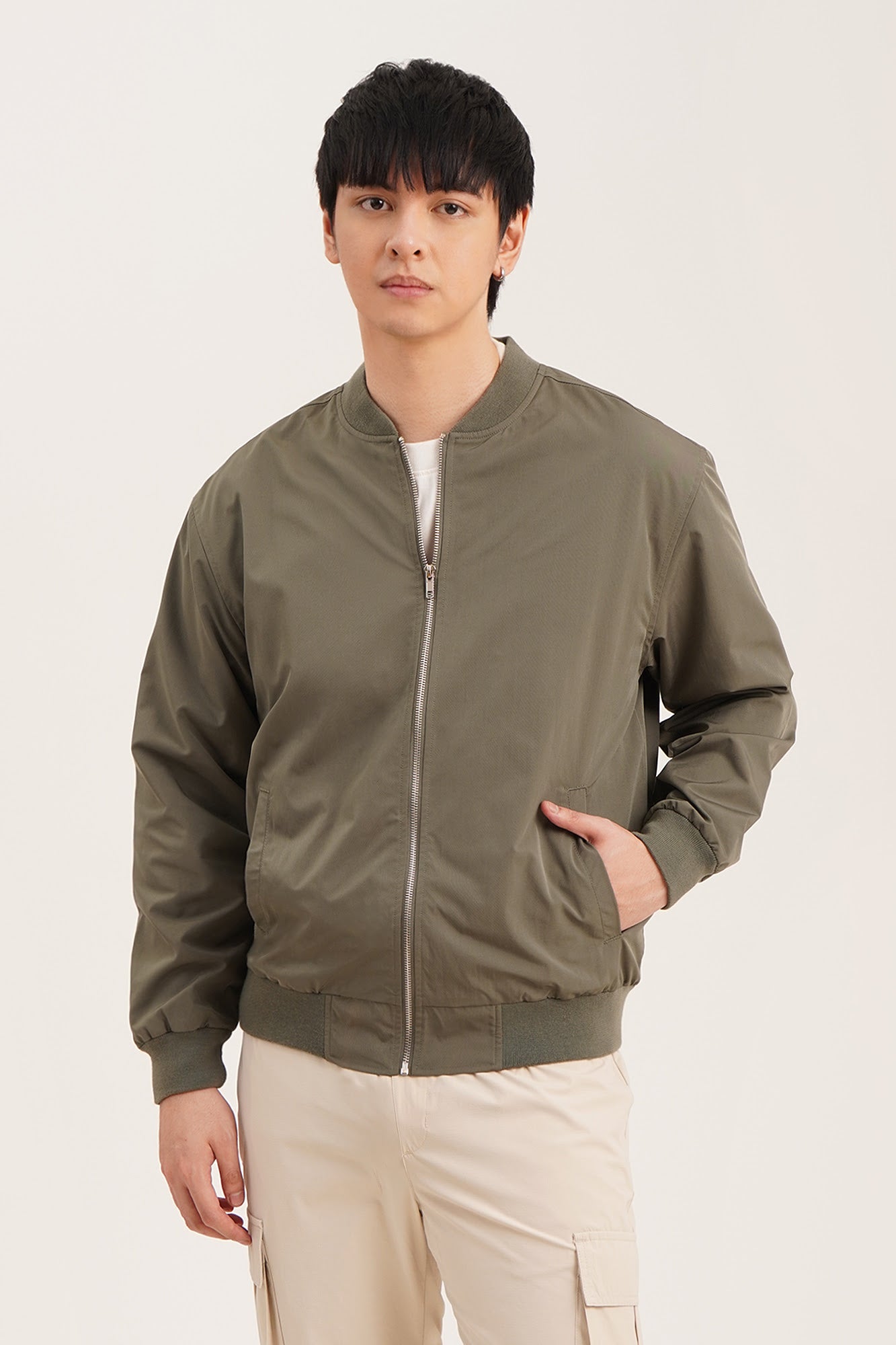 Essentials Relaxed Bomber Jacket