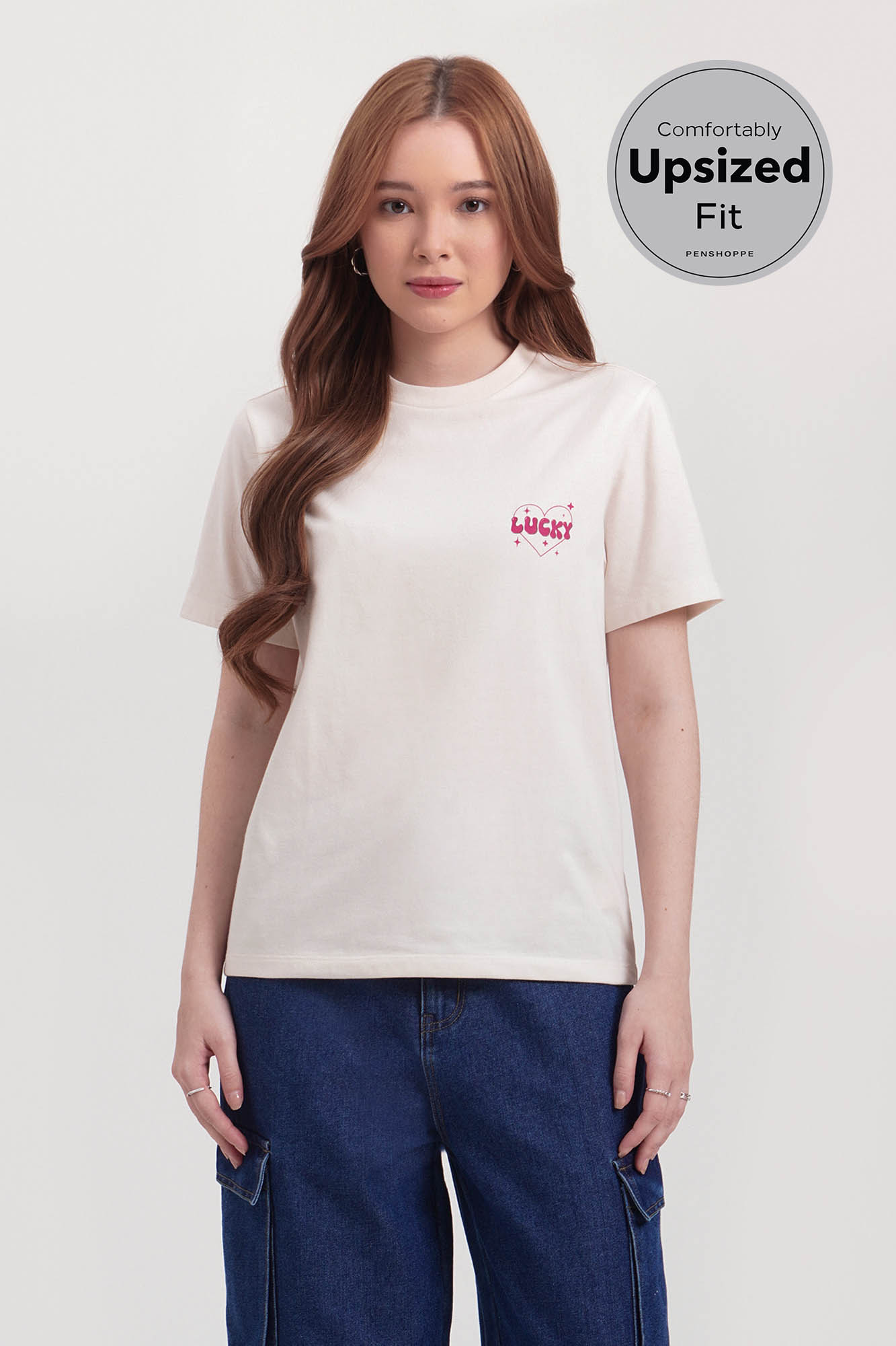 Lucky Relaxed Fit Embroidered T-Shirt