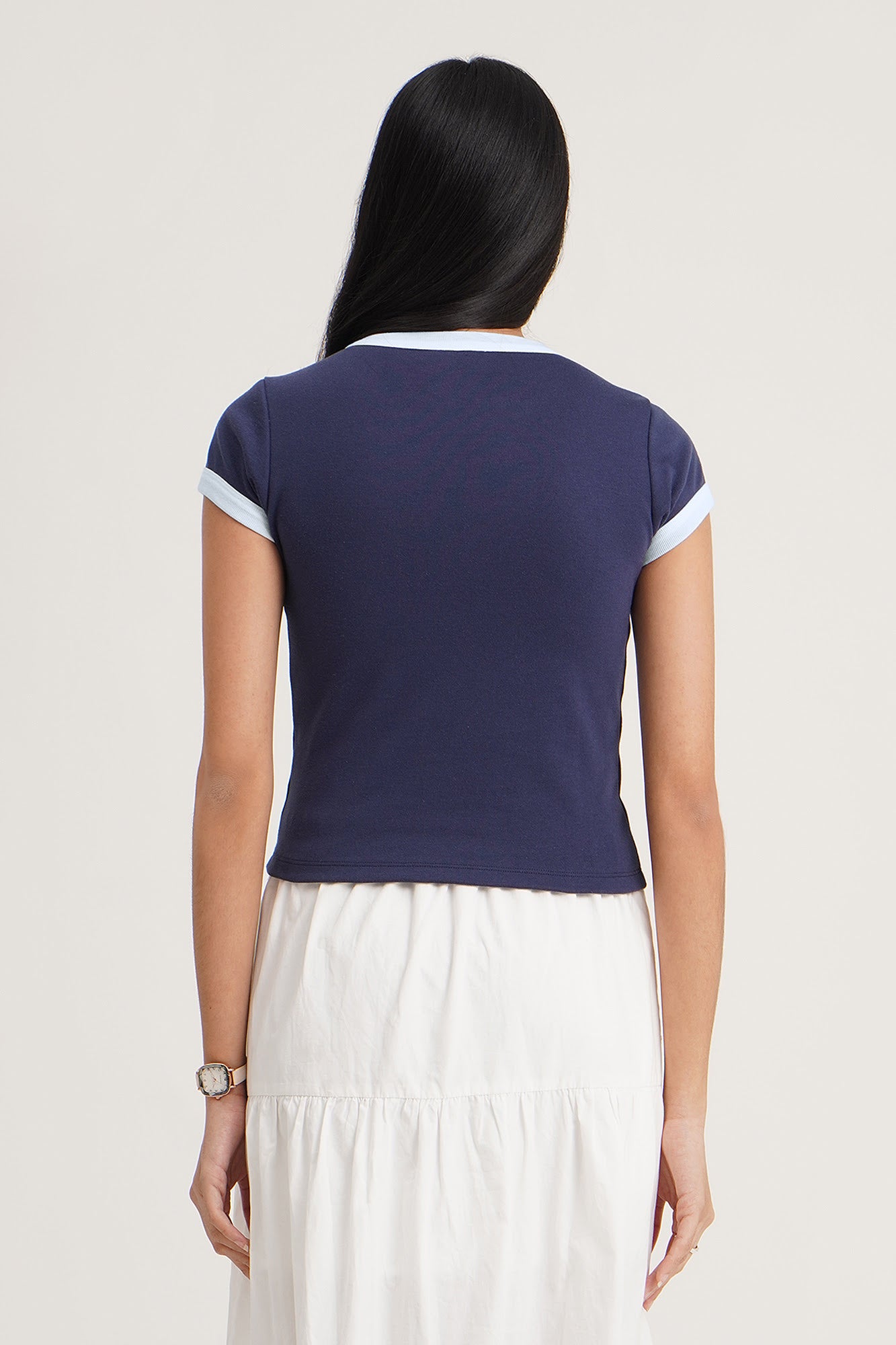 Penshoppe Slim Fit Ringer Graphic T-Shirt