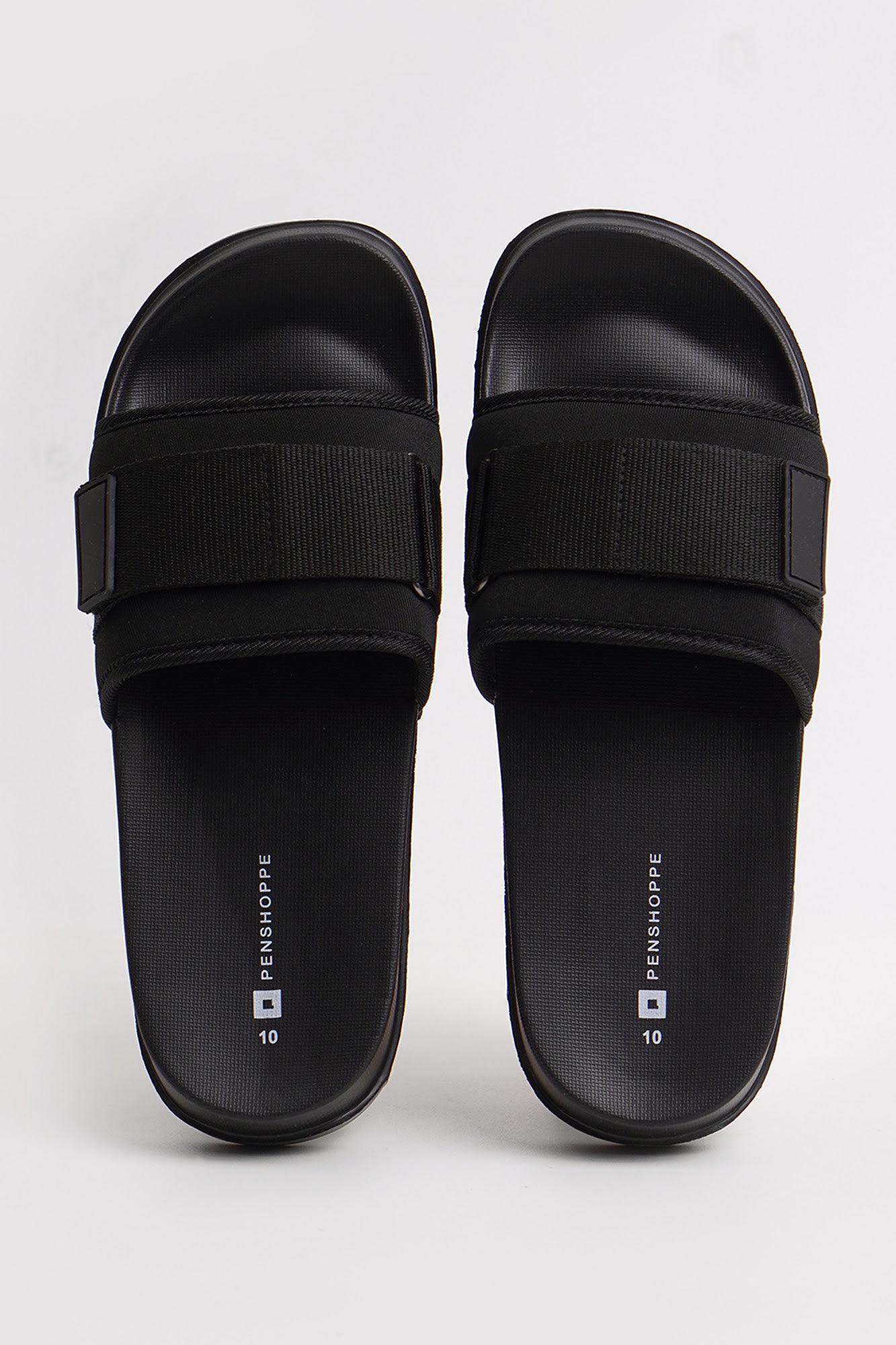 Women's Rubber Slides with Velcro Band – PENSHOPPE