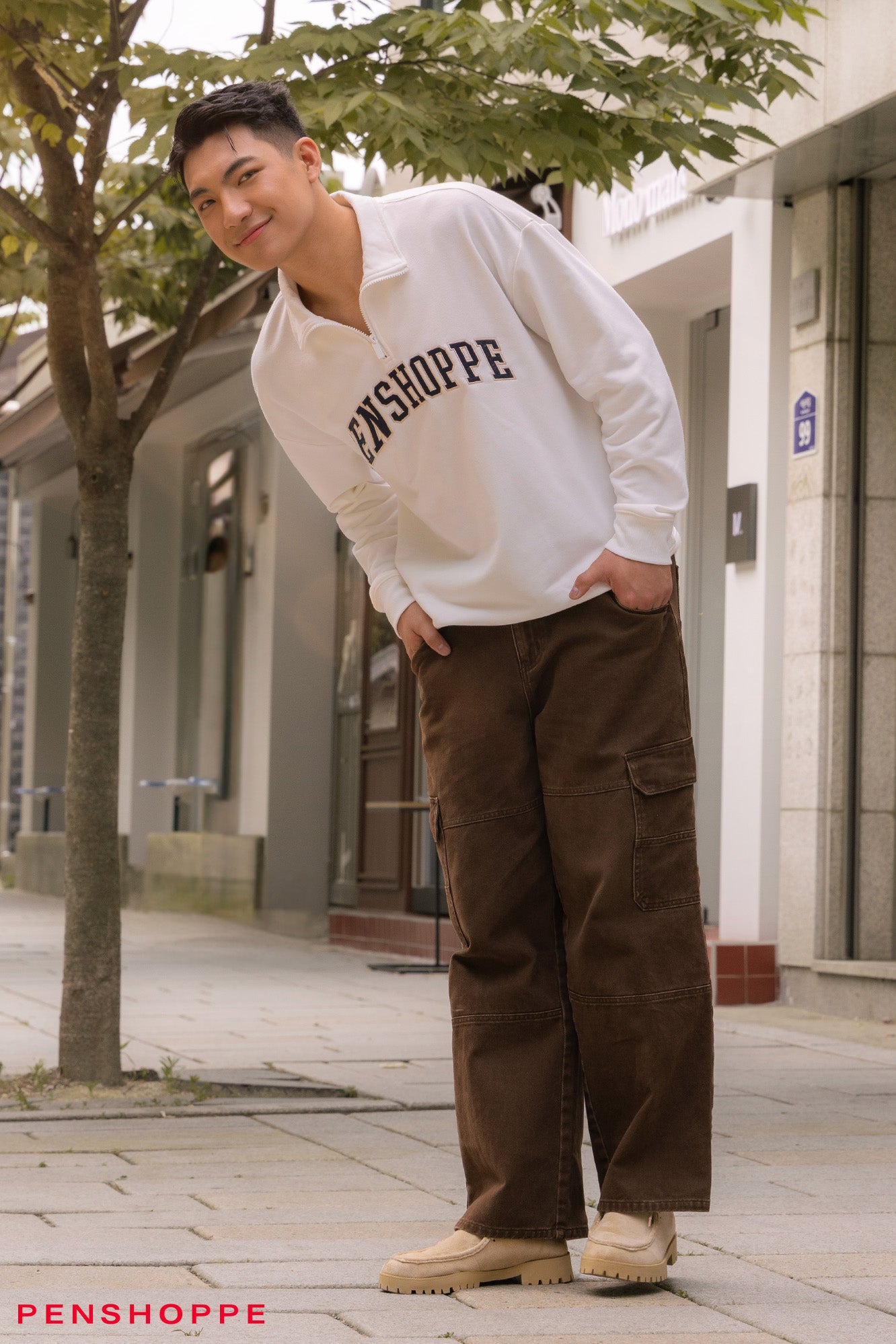 Wide Fit Cargo Jeans