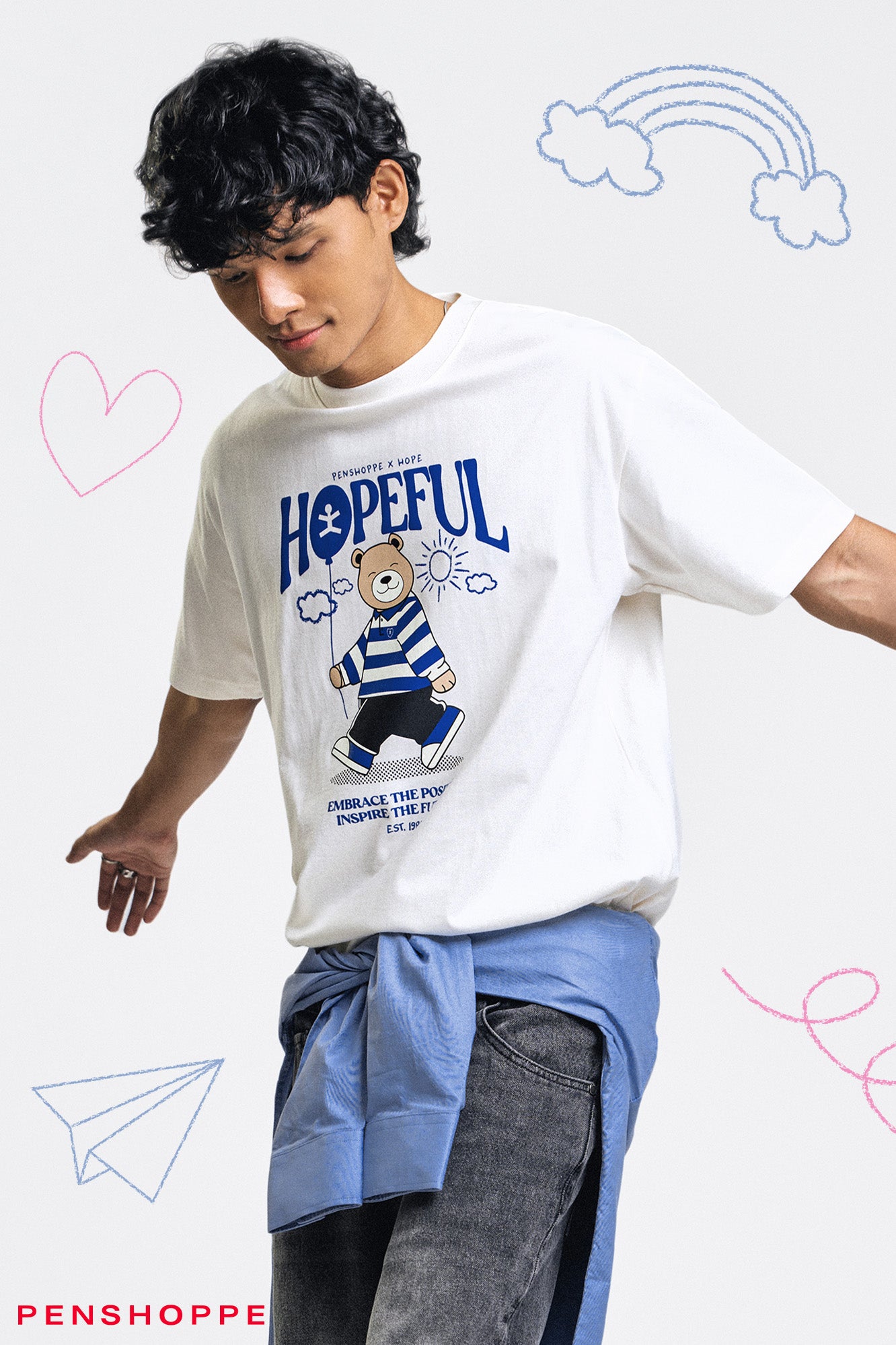 HUMAN HOPE GRAPHIC T-SHIRT WHITE HUMAN HOPE GRAPHIC T-SHIRT WHITE