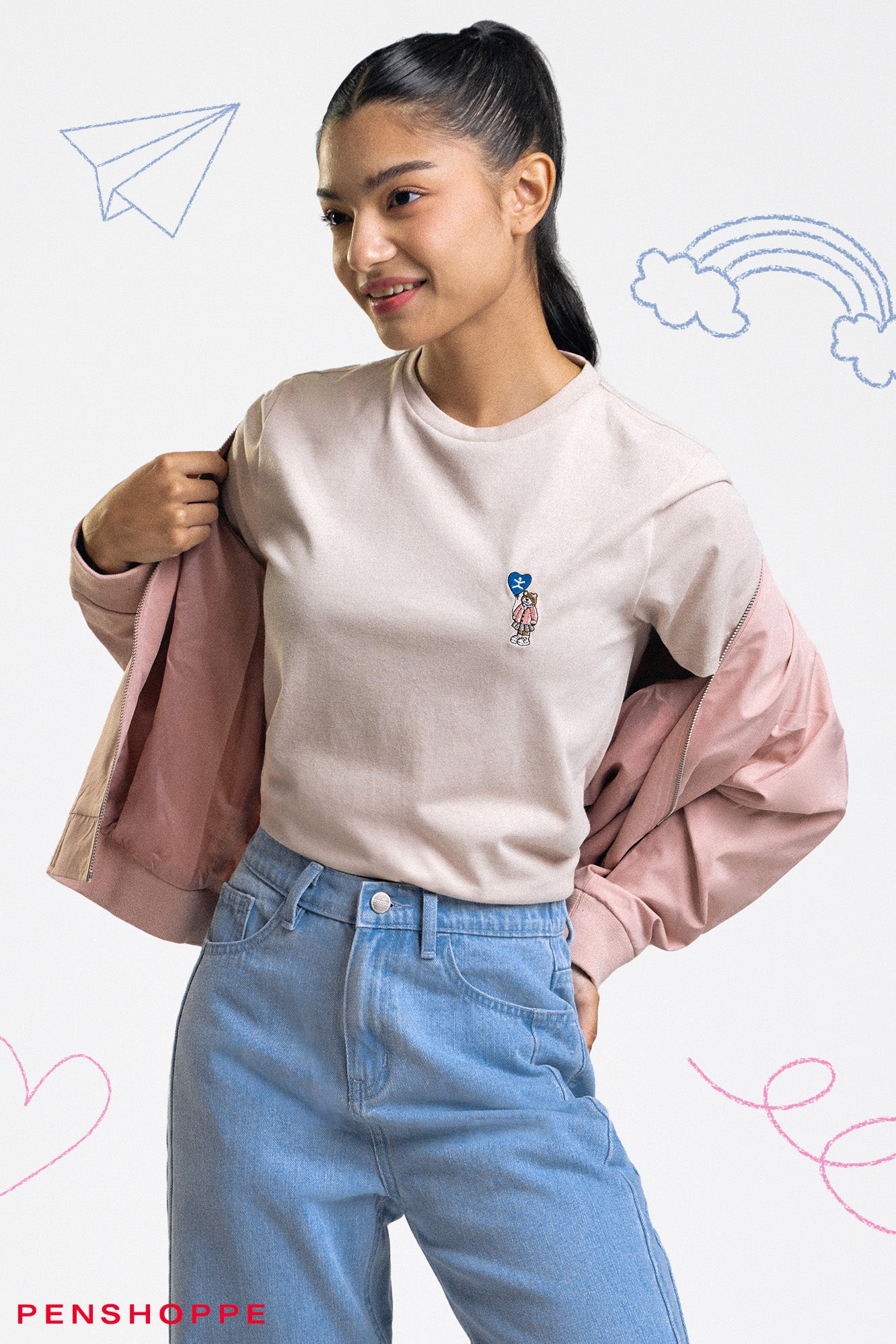 PENSHOPPE X HOPE Crew Relaxed Fit Graphic T-Shirt