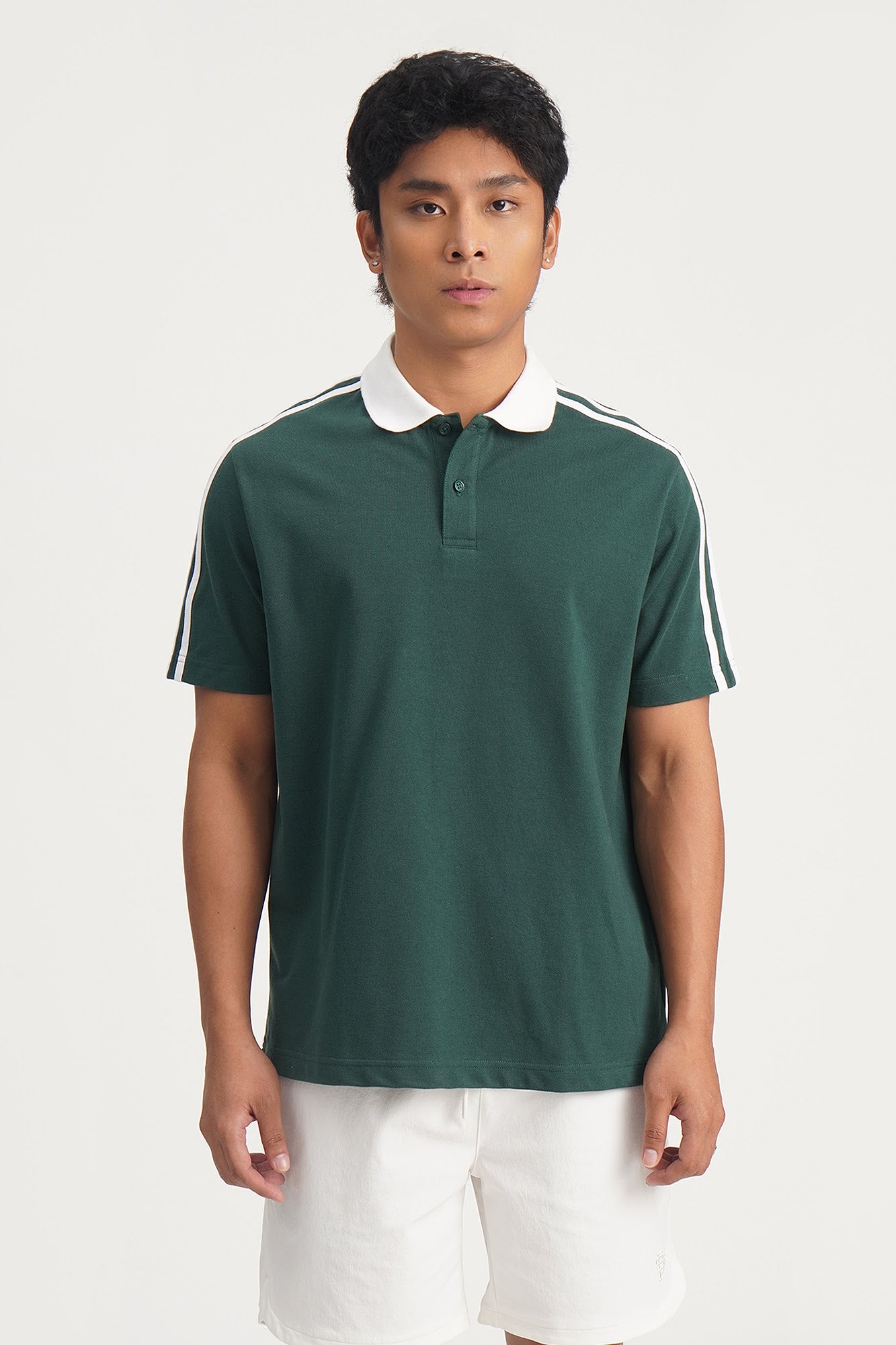 Relaxed Fit Polo with Contrast Details – PENSHOPPE