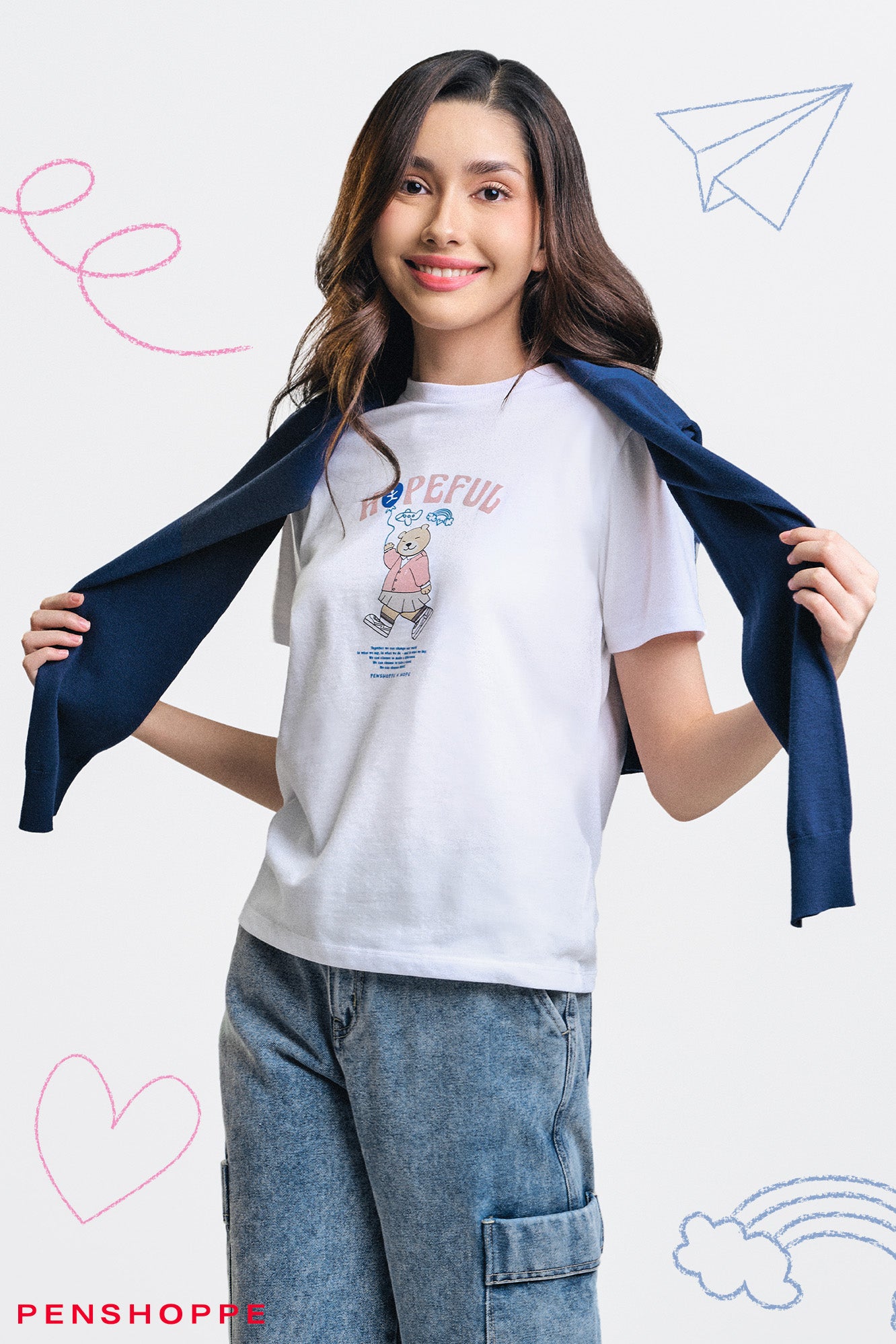 PENSHOPPE X HOPE Crew Relaxed Fit Graphic T-Shirt