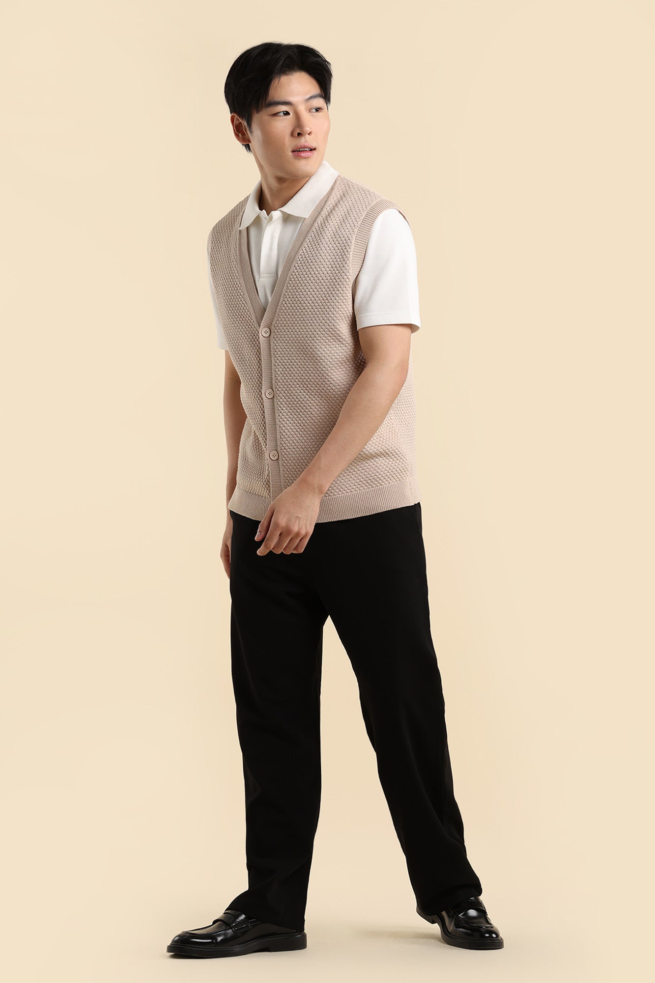 Relaxed Textured Vest