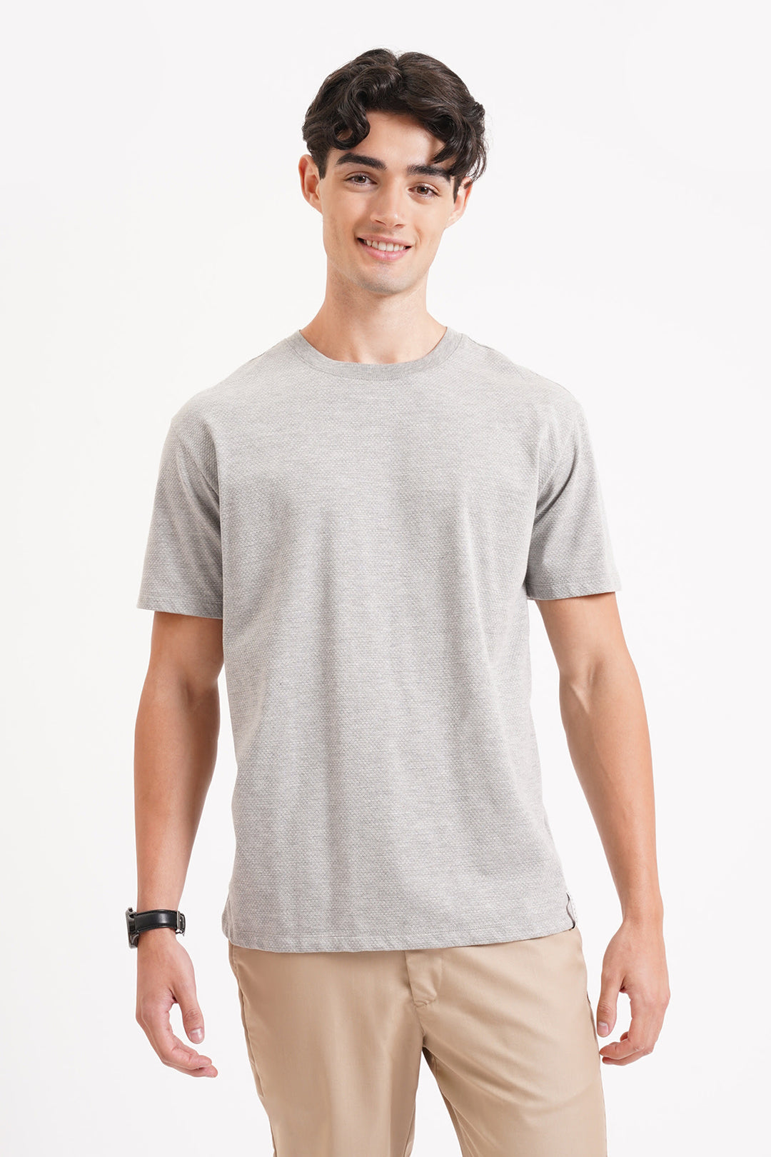 Dress Code Relaxed Fit Textured T-Shirt