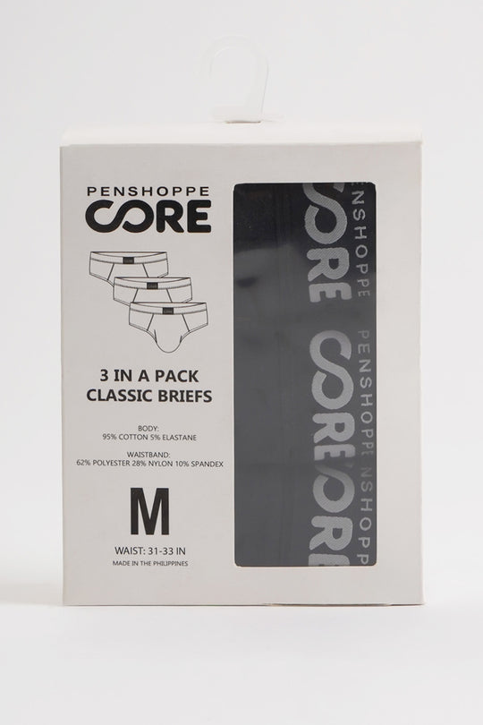 Penshoppe Core Men's 3 in 1 Bundle Classic Briefs