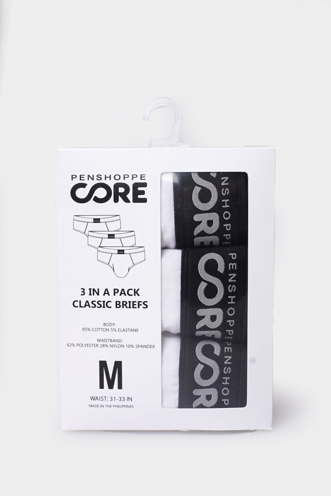 Penshoppe Core Men's 3 in 1 Bundle Classic Briefs