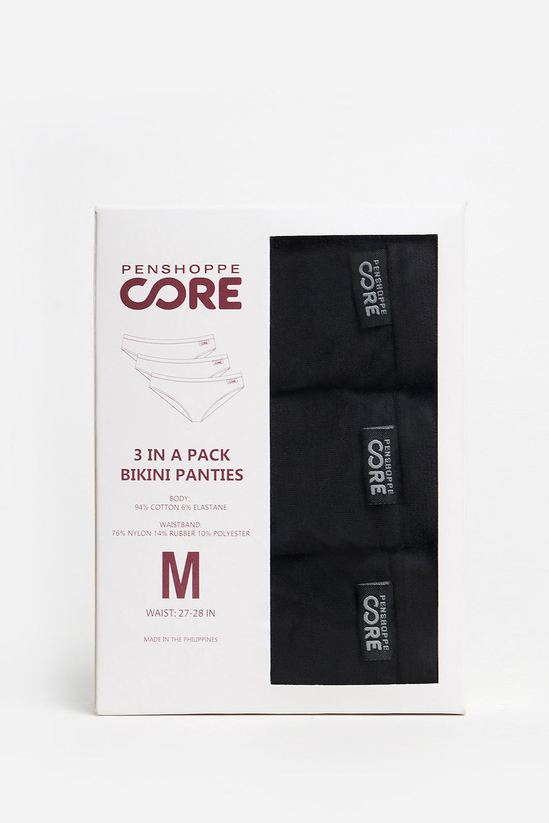 Penshoppe Core Women's 3 in 1 All Day Bikini Panty