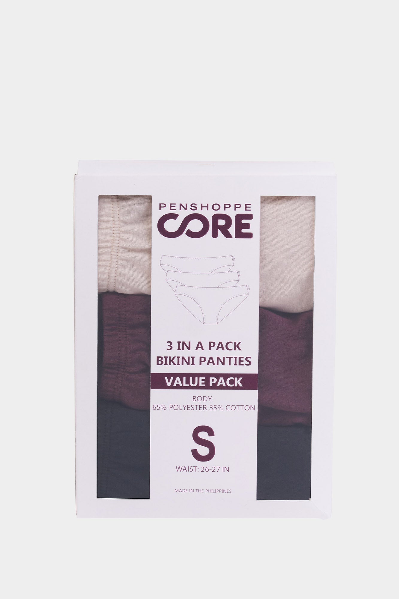 Penshoppe Core Women's 3 in 1 Bundle Bikini Panty