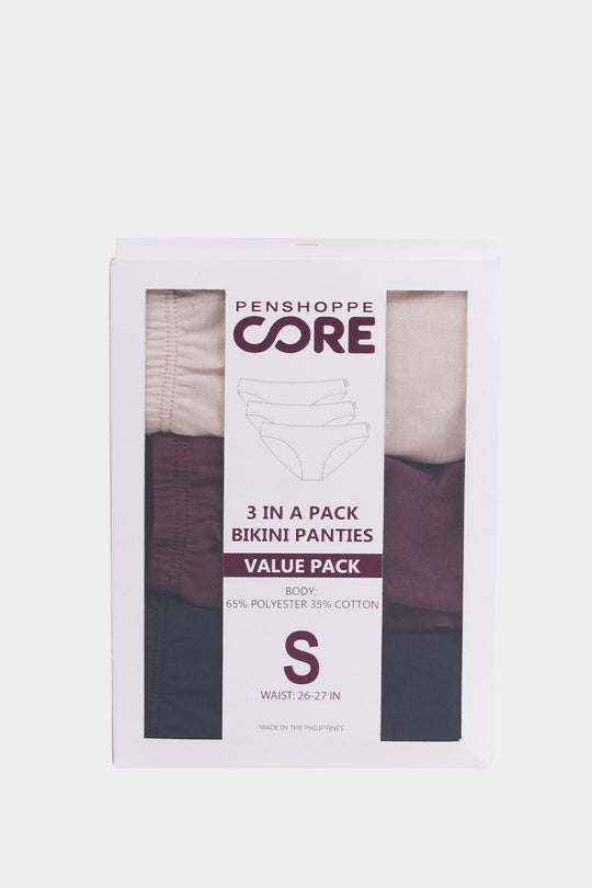 Penshoppe Core Women's 3 in 1 Bundle Bikini Panty