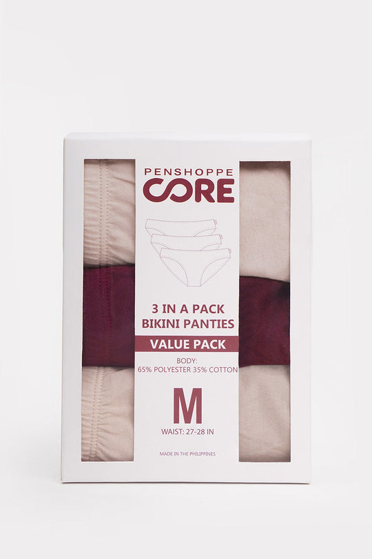 Penshoppe Core Women's 3 in 1 Bundle Bikini Panty