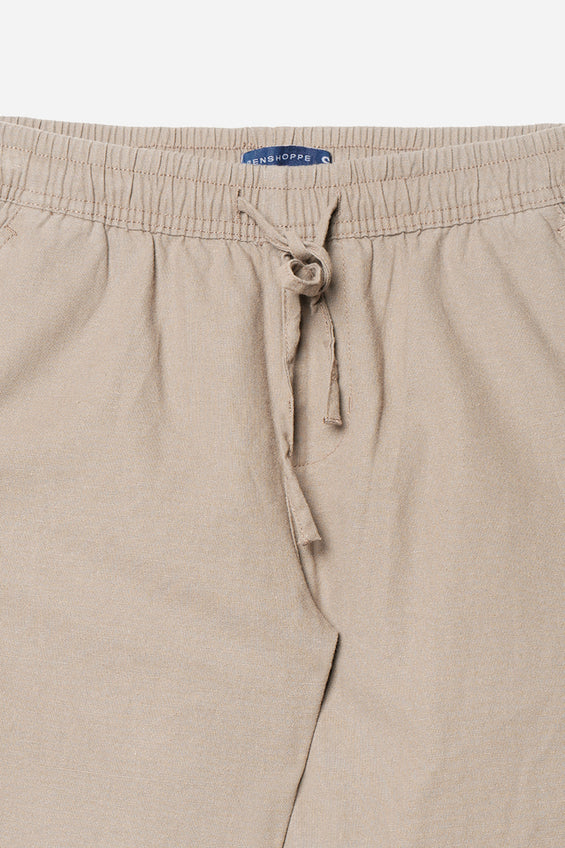 Chic Fit Linen Pull-On Trousers