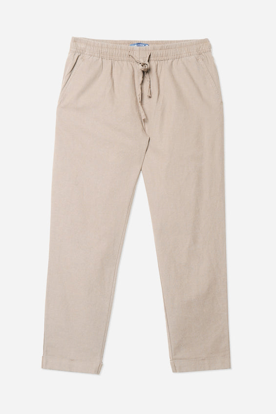 Chic Fit Linen Pull-On Trousers