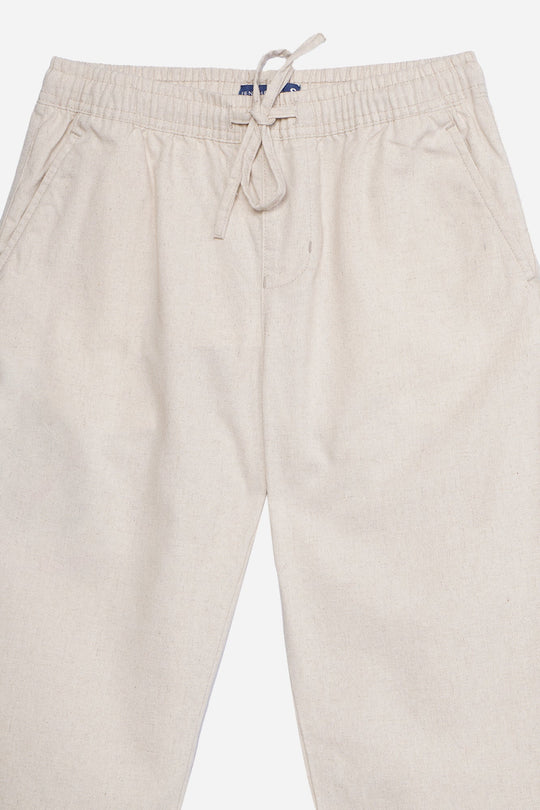 Chic Fit Linen Pull-On Pants