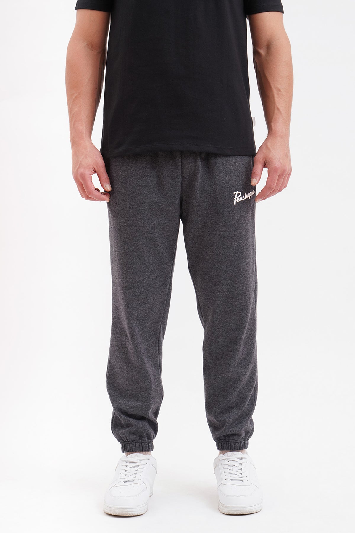 Loose Fit Jogger Pants with Branding