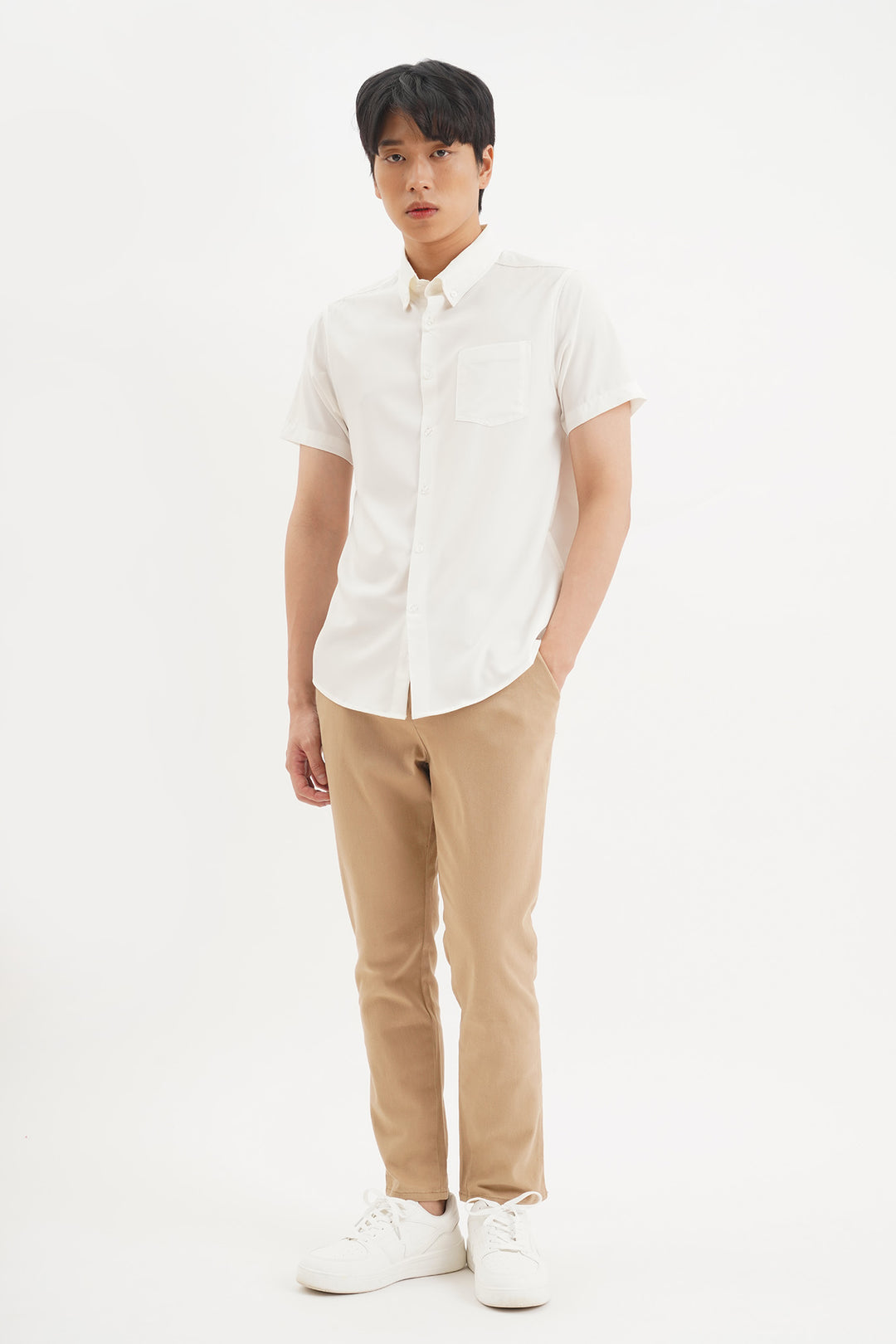 Ankle Length Chino Skinny Trousers