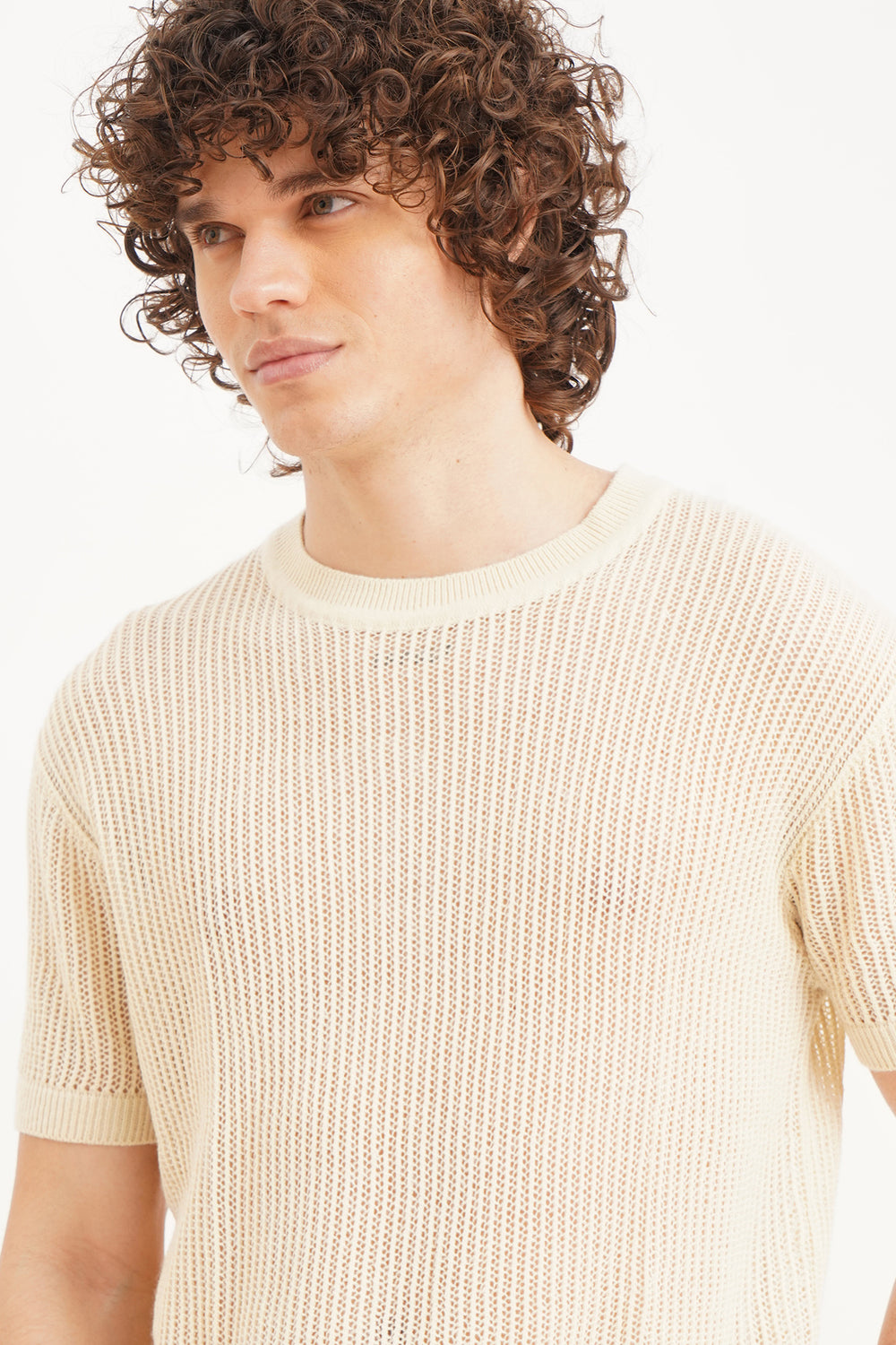 Relaxed Fit Crochet T-shirt