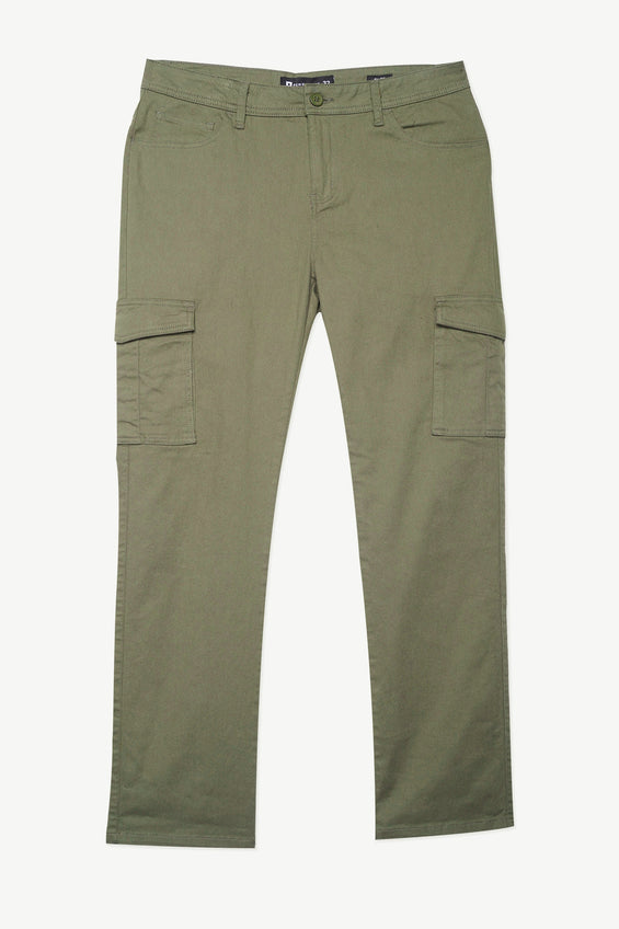 Slim Fit Cargo Colored Denim Jeans