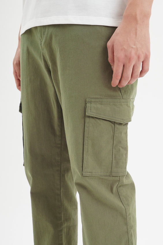 Slim Fit Cargo Colored Denim Jeans