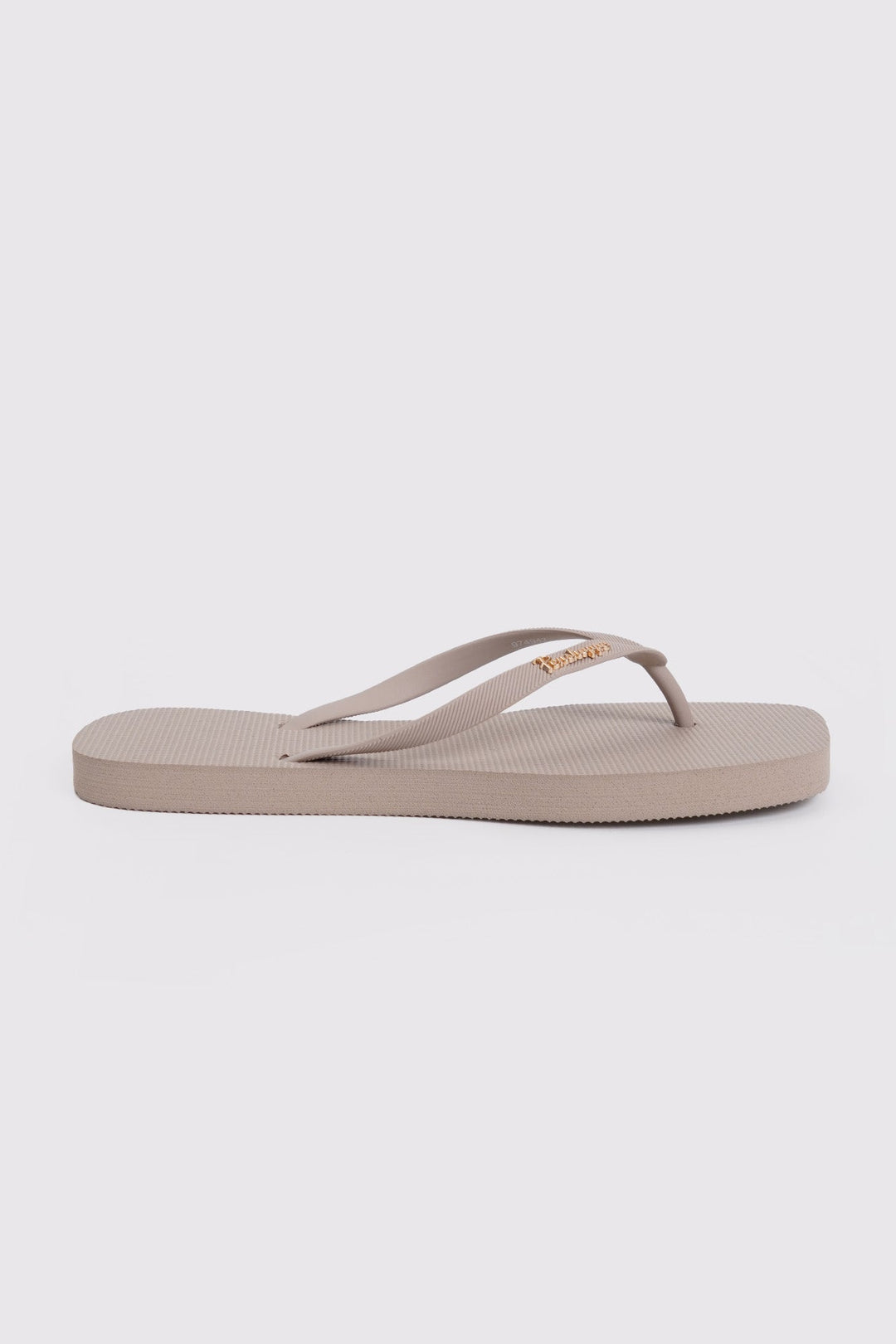 Women's Square Flip Flops with Metal Branding