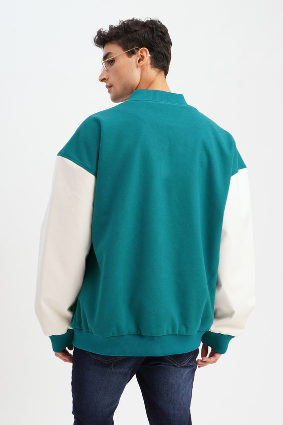 Unisex Varsity Jacket with J Patch