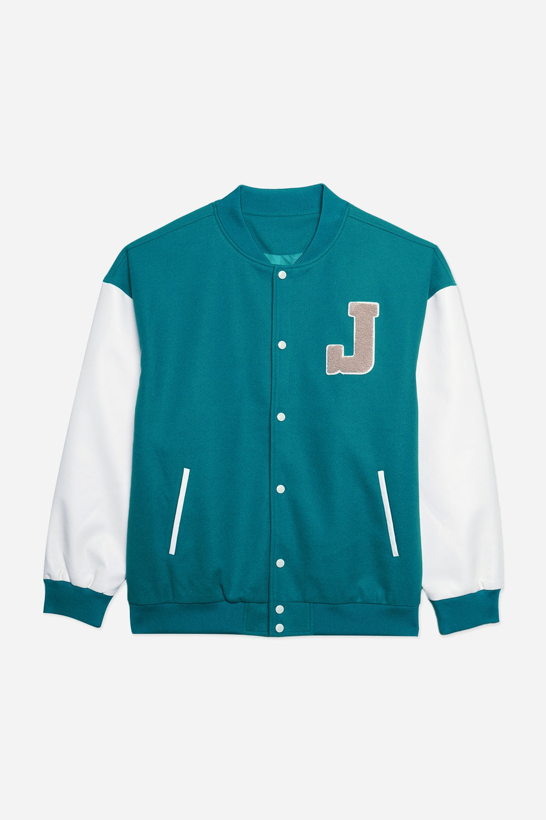 Unisex Varsity Jacket with J Patch