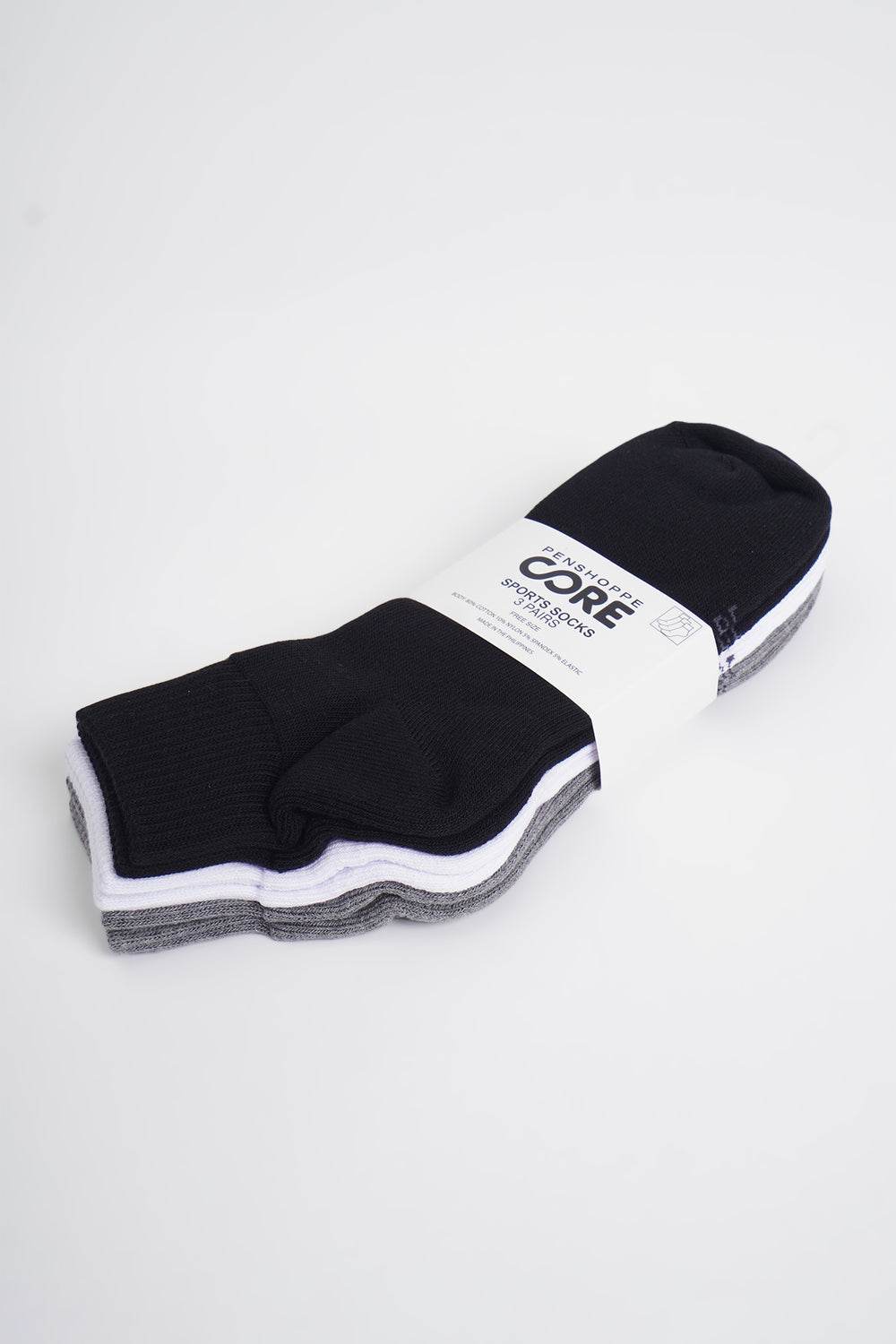 Penshoppe Core 3 In 1 Bundle Sports Socks