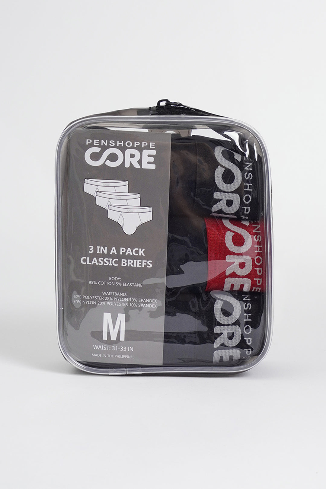 Penshoppe Core Satin Elastic Multi-Brand Bundle Classic Brief