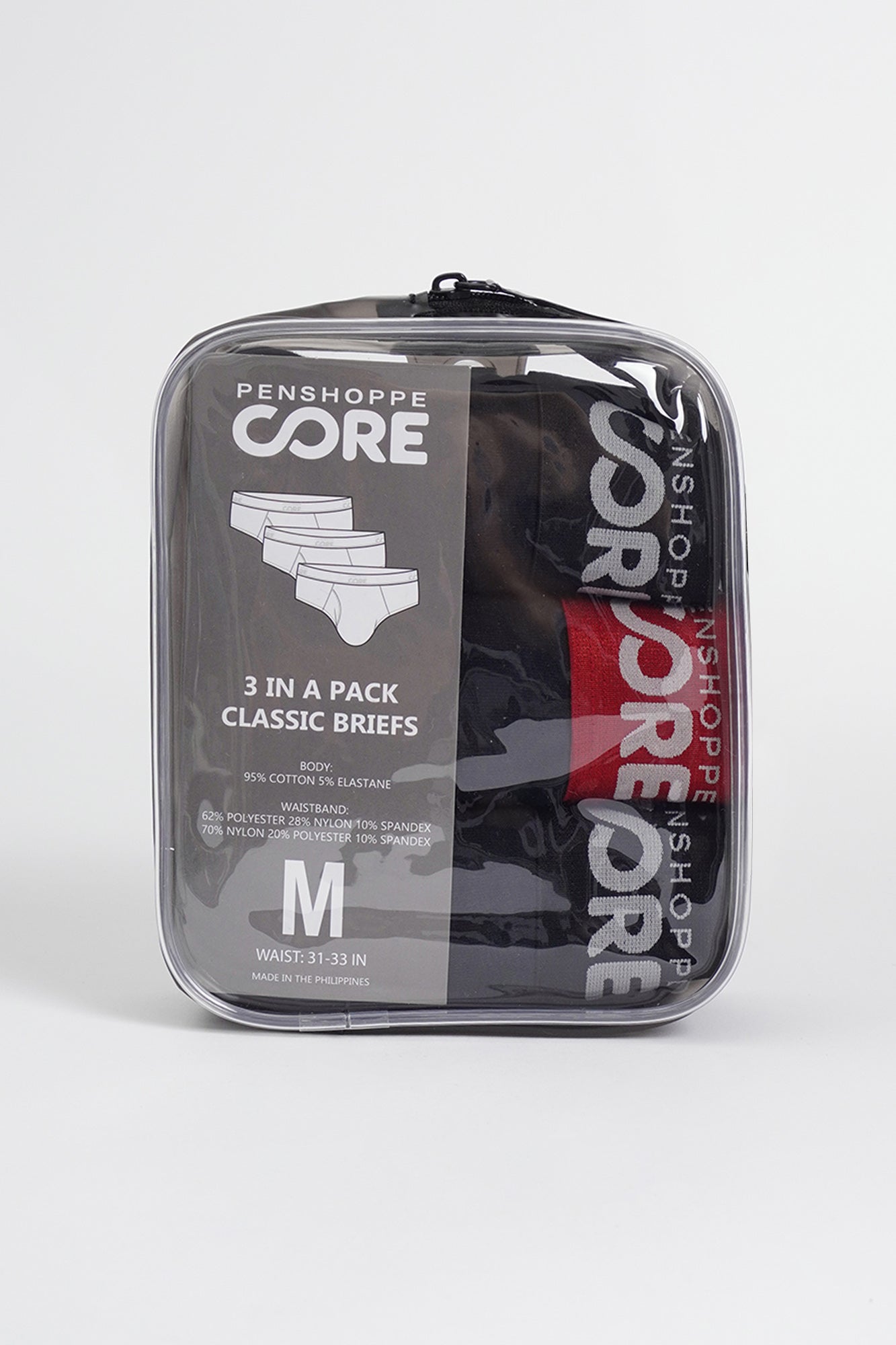 Penshoppe Core Satin Elastic Multi-Brand Bundle Classic Brief
