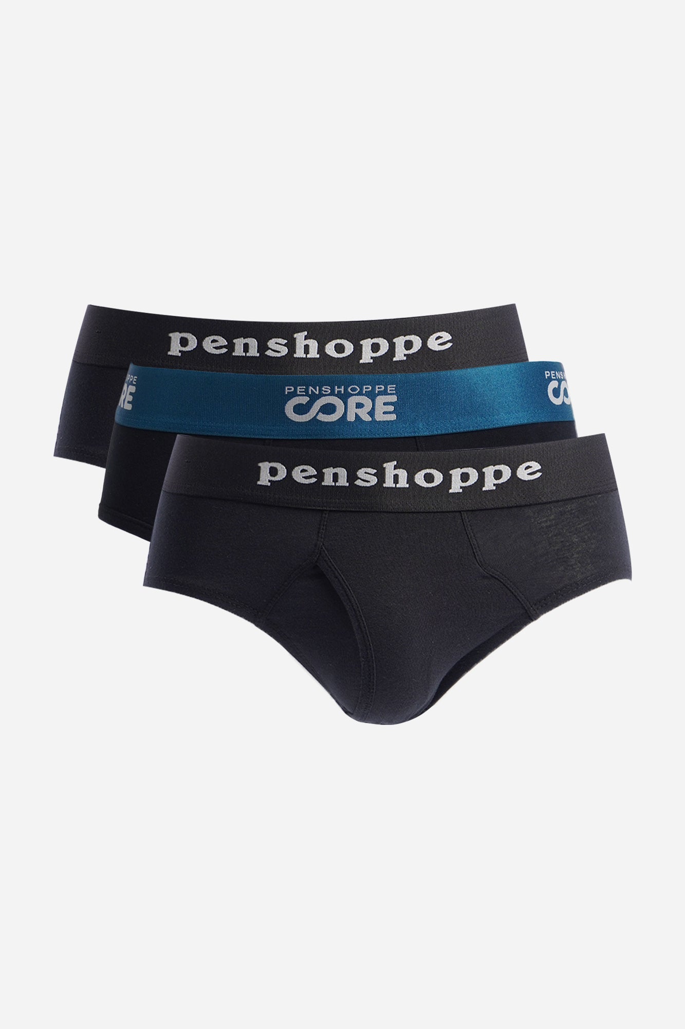 Penshoppe Core Satin Elastic Multi-Brand Bundle Classic Brief