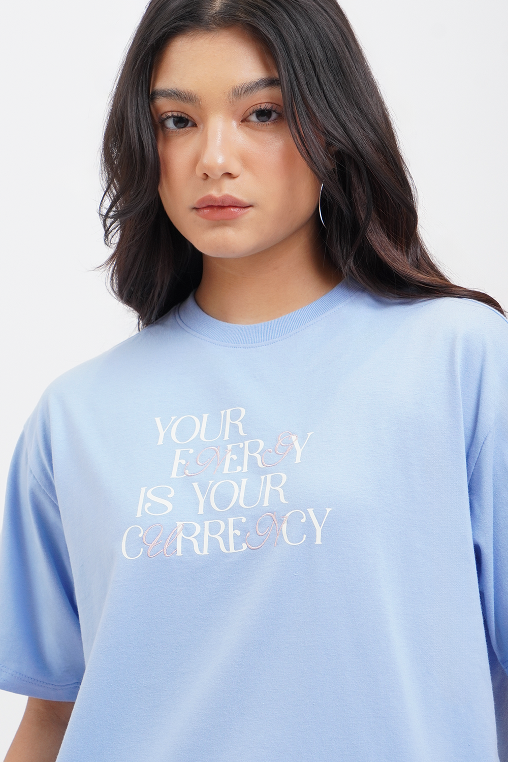 Your Energy Is Your Currency Loose Fit Graphic T-Shirt