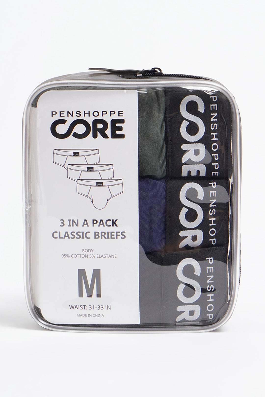 Penshoppe Core Men's 3 in 1 Bundle Classic Brief