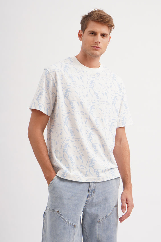 Modern Fit T-Shirt with All Over Print