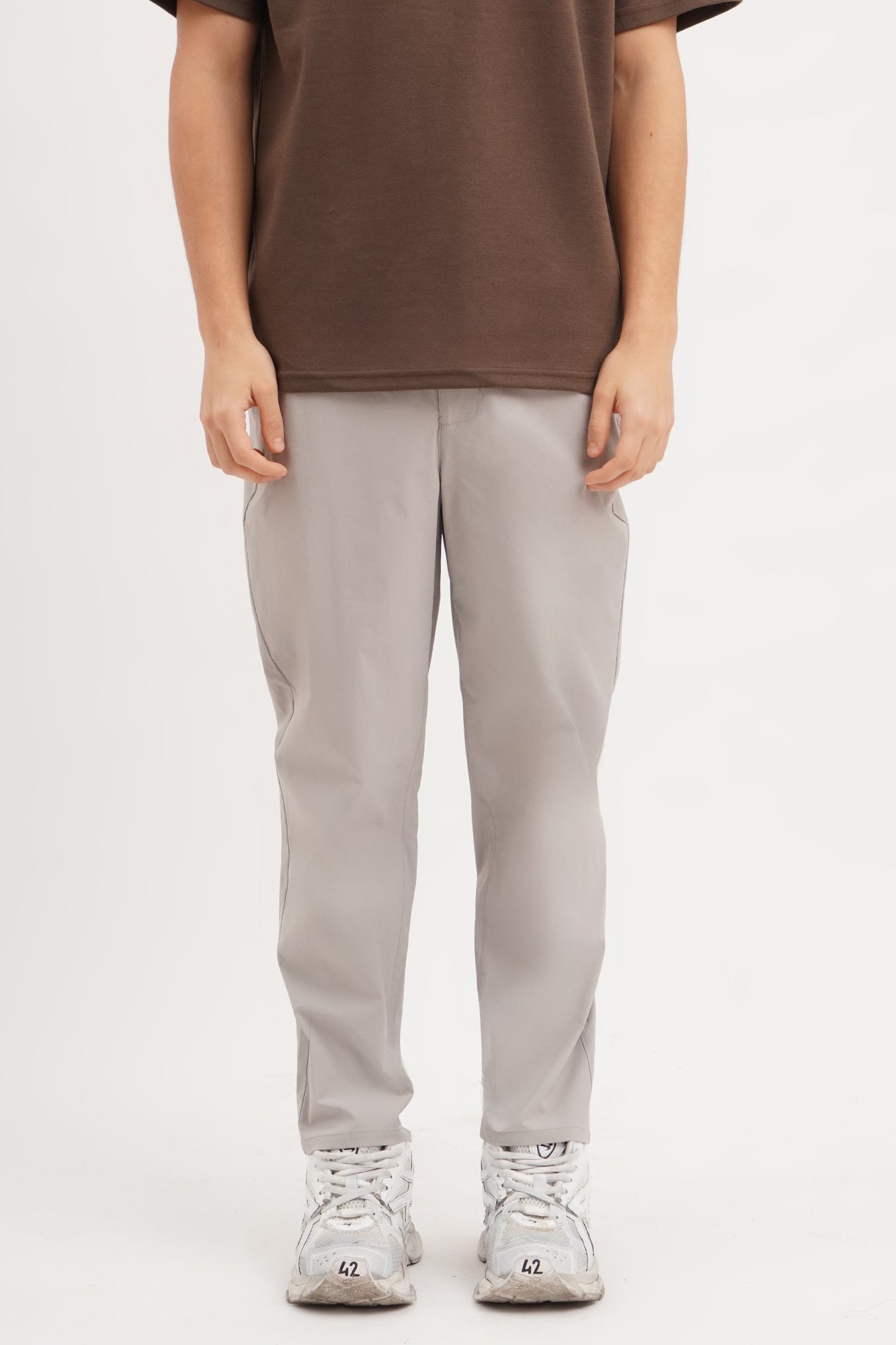 Slim Fit Staple Nylon Pants