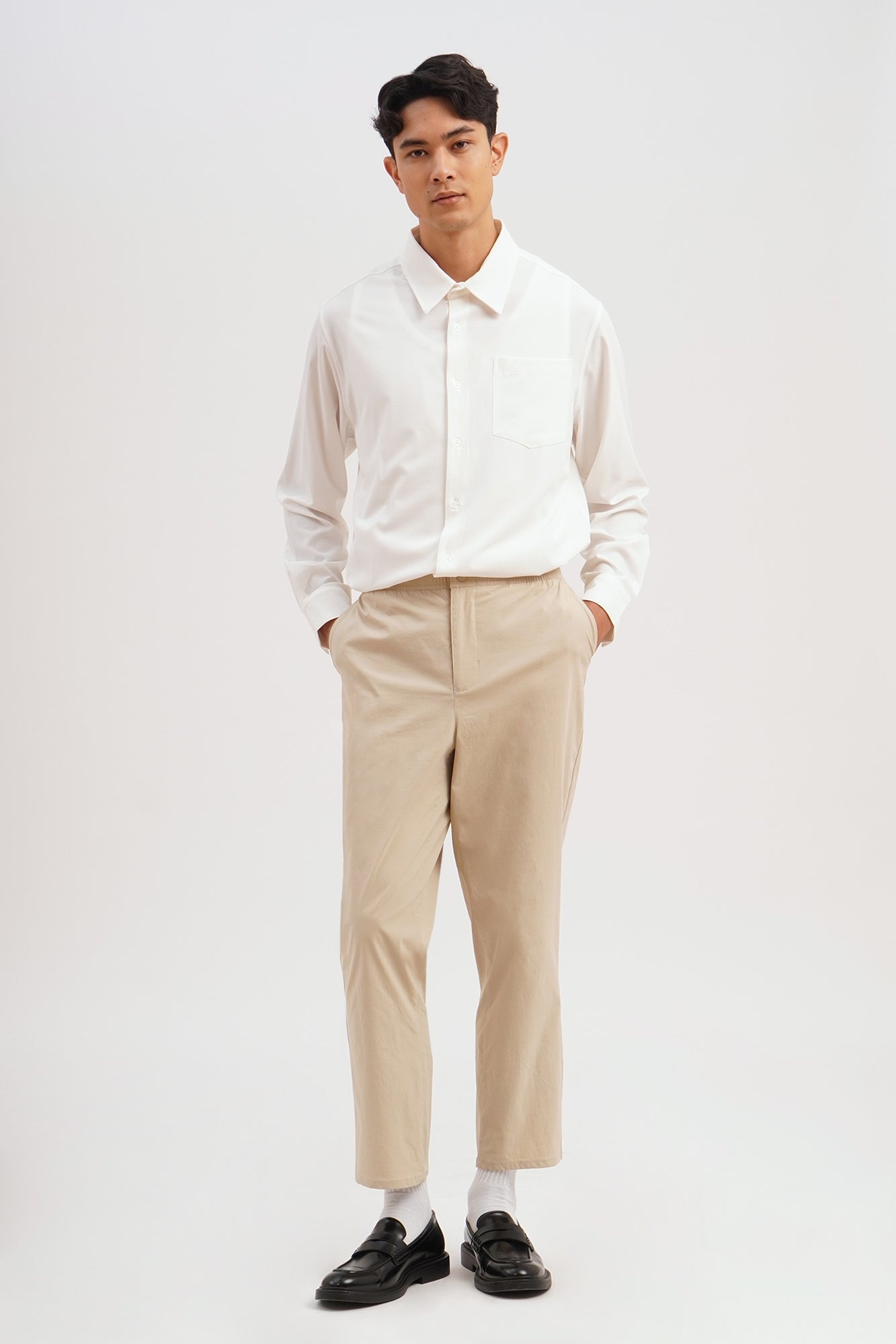 Slim Fit Staple Nylon Pants
