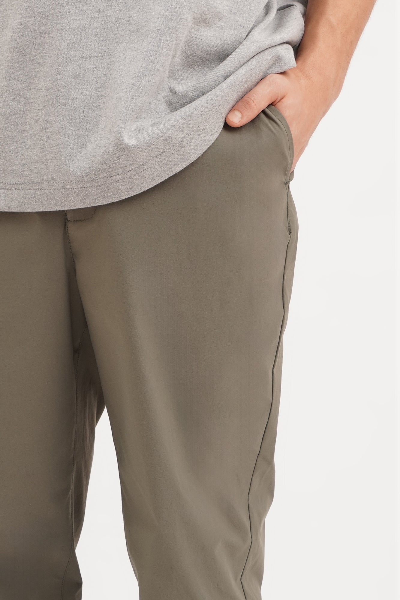 Slim Fit Staple Nylon Pants
