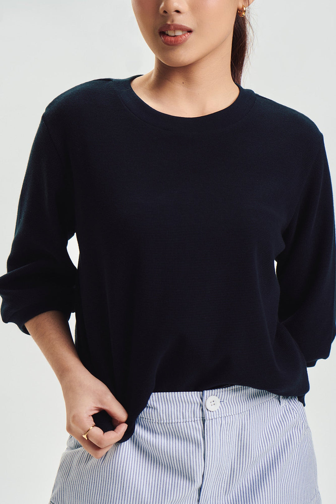 Dress Code Loose Textured Top