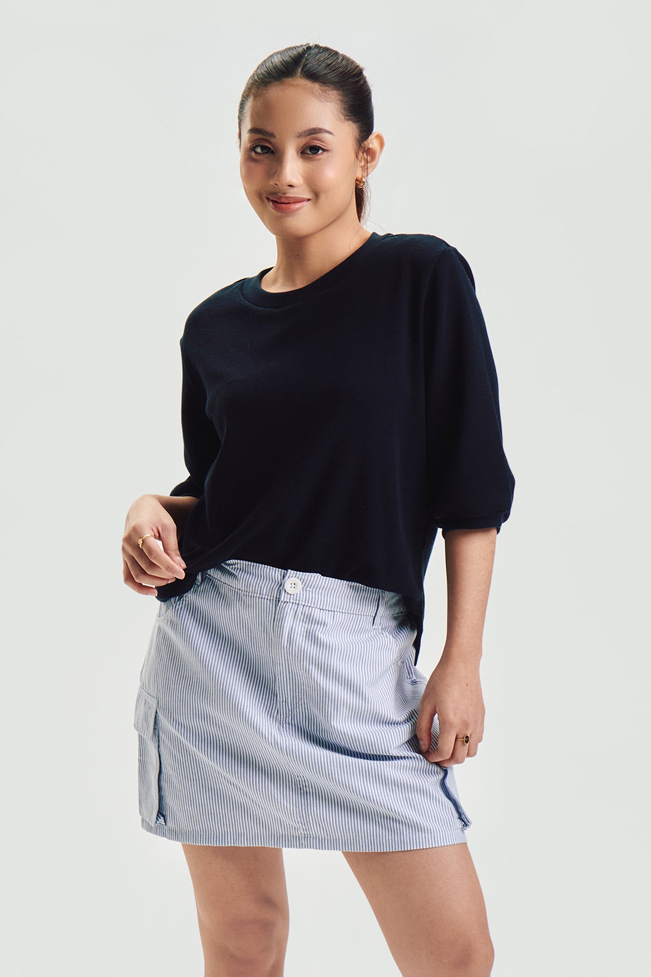 Dress Code Loose Textured Top
