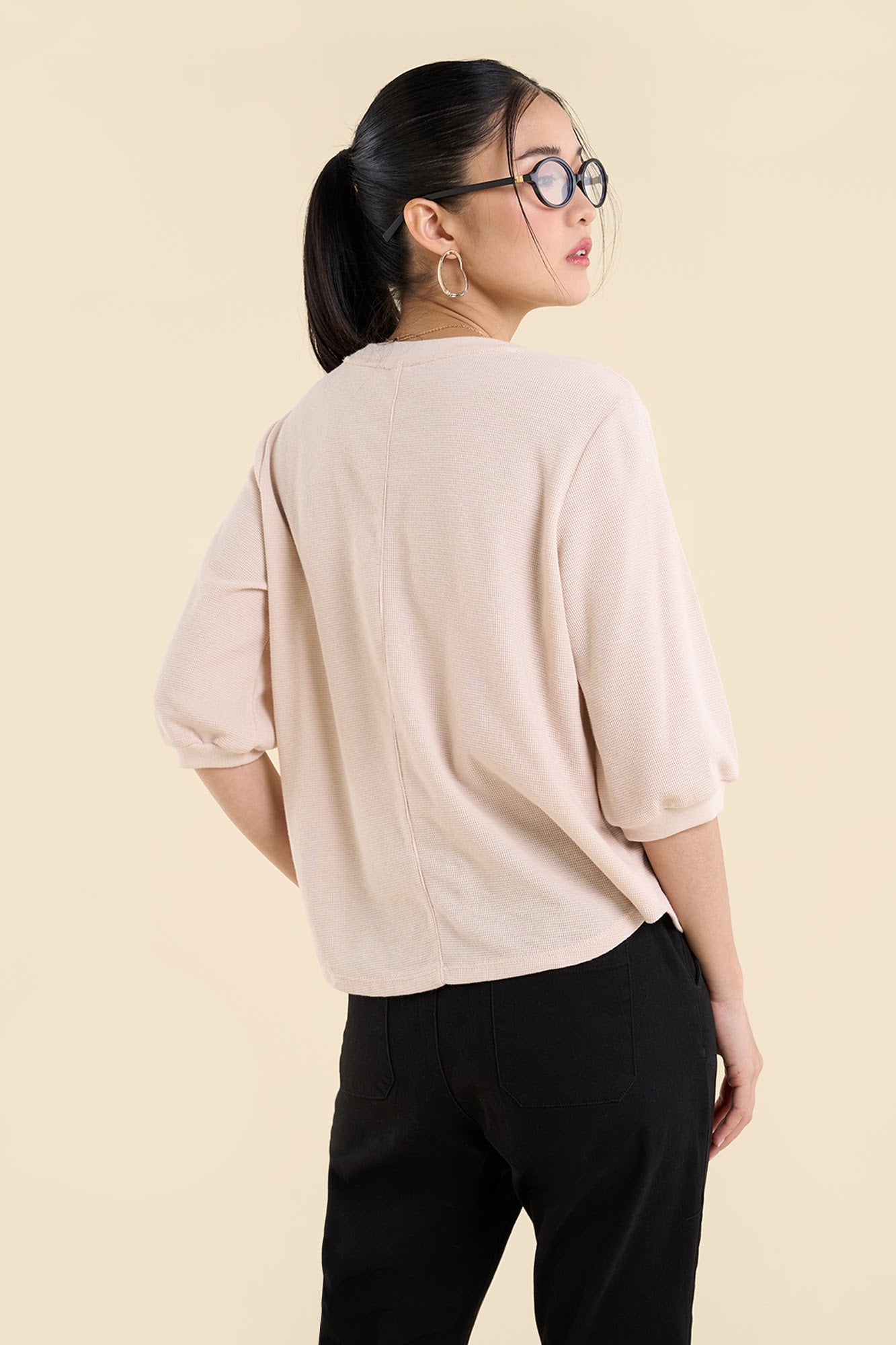 Dress Code Loose Textured Top