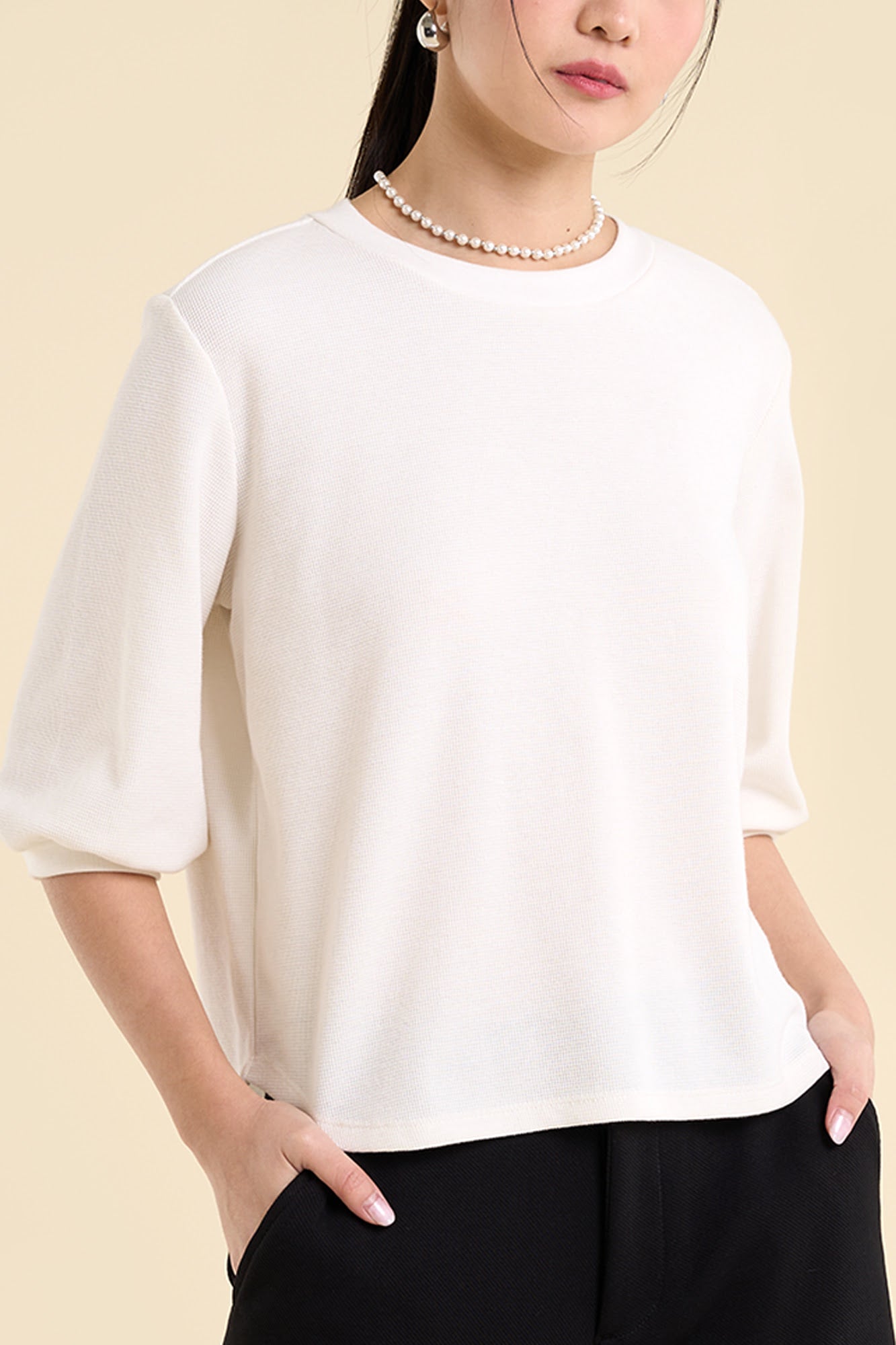 Dress Code Loose Textured Top