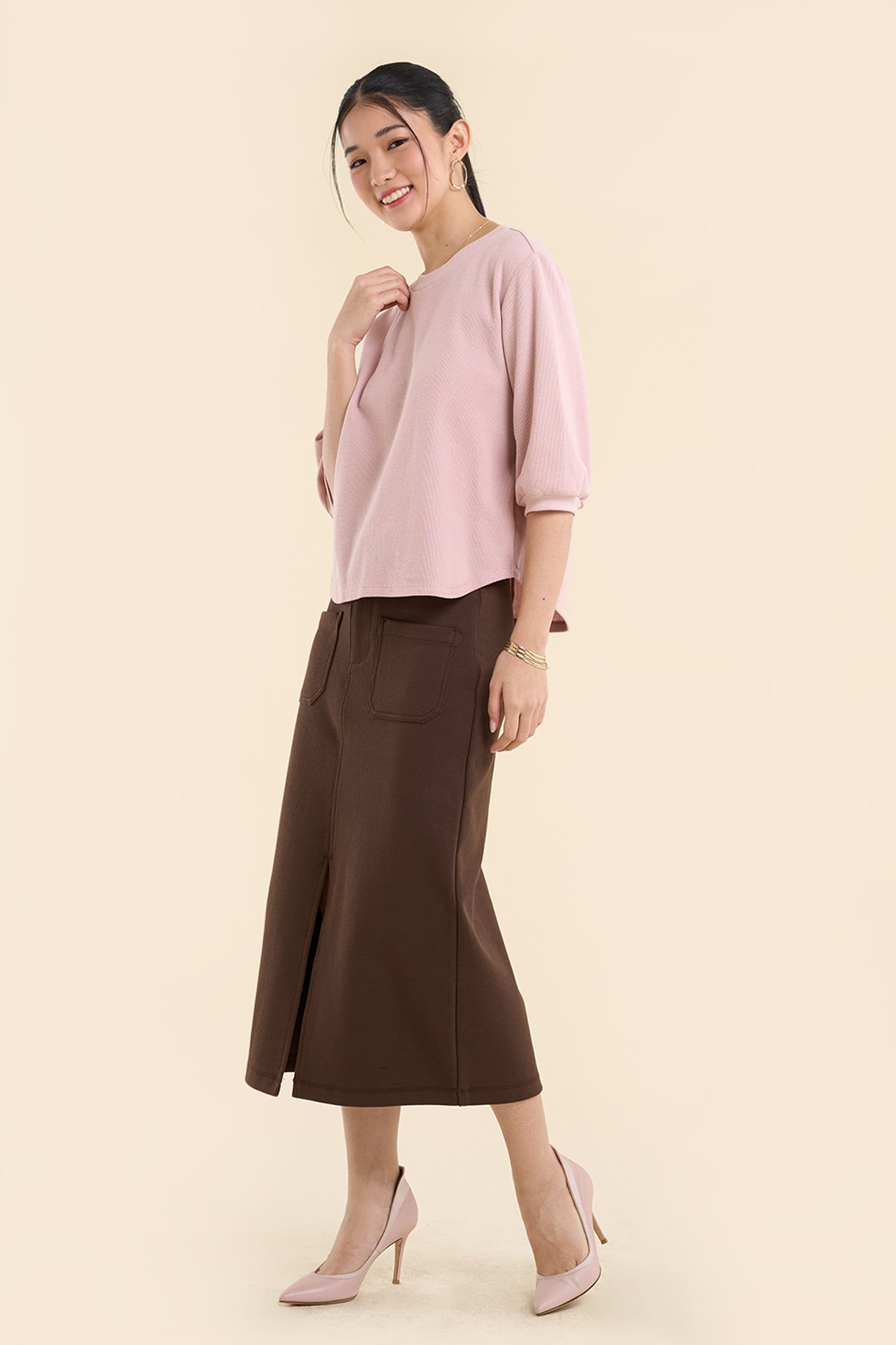 Dress Code Loose Textured Top