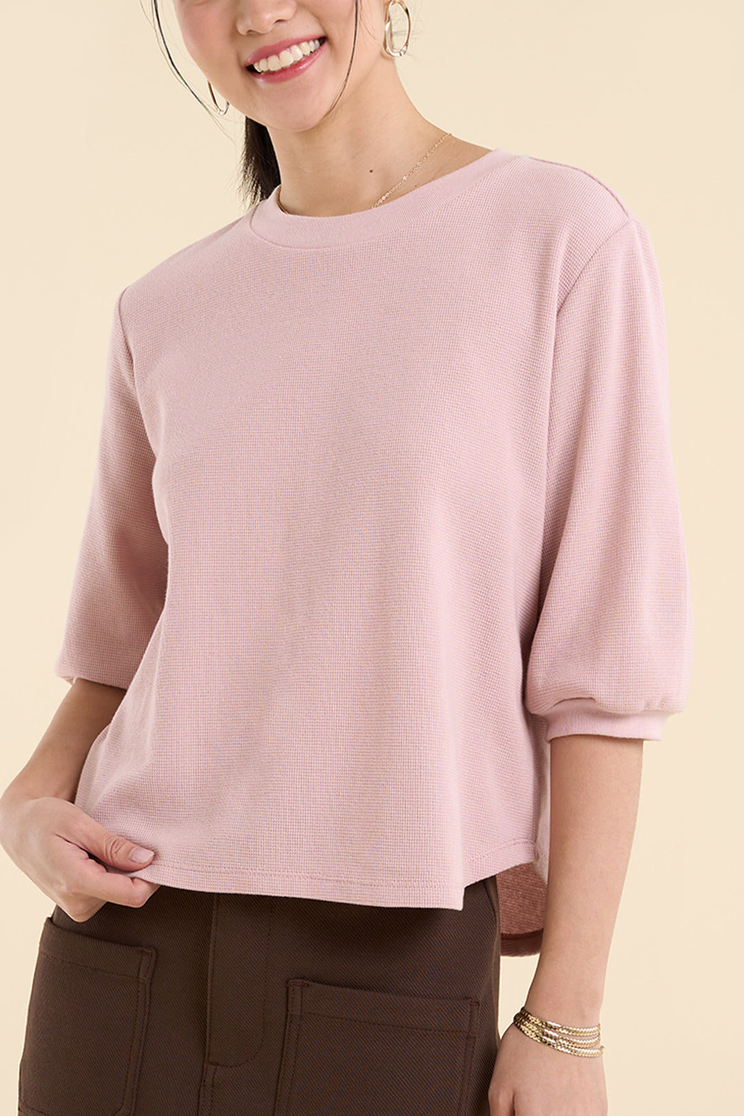 Dress Code Loose Textured Top