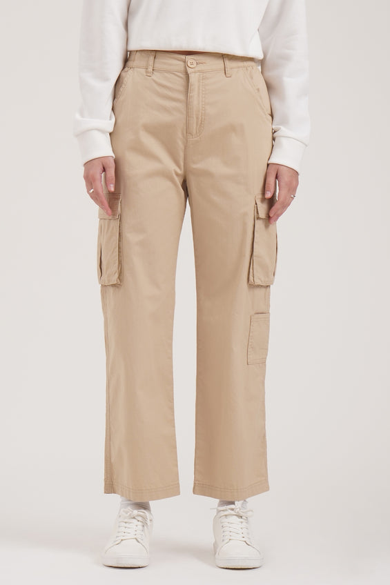 Straight Fit Cargo Trousers